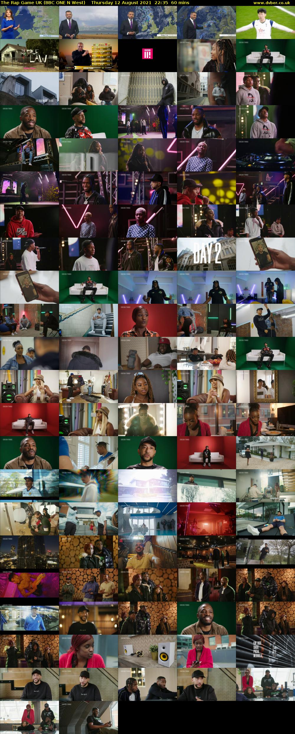 The Rap Game UK (BBC ONE N West) Thursday 12 August 2021 22:35 - 23:35
