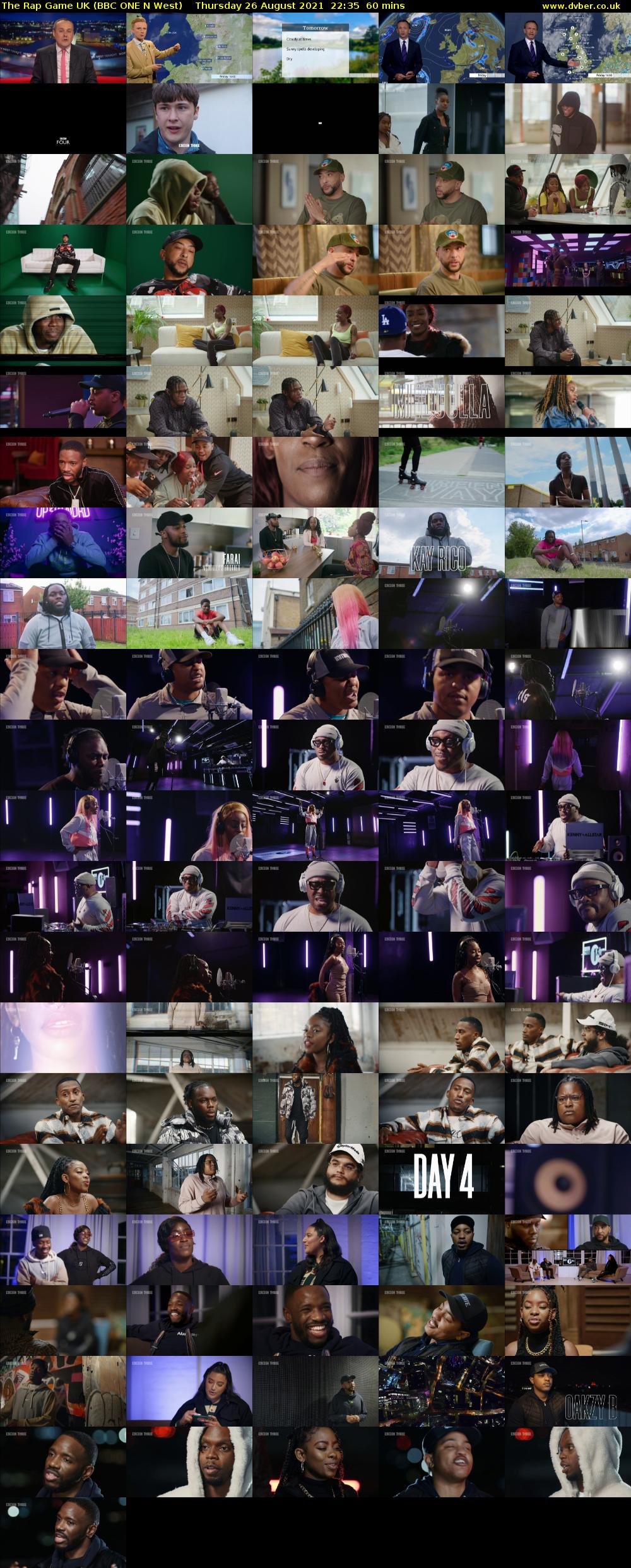 The Rap Game UK (BBC ONE N West) Thursday 26 August 2021 22:35 - 23:35