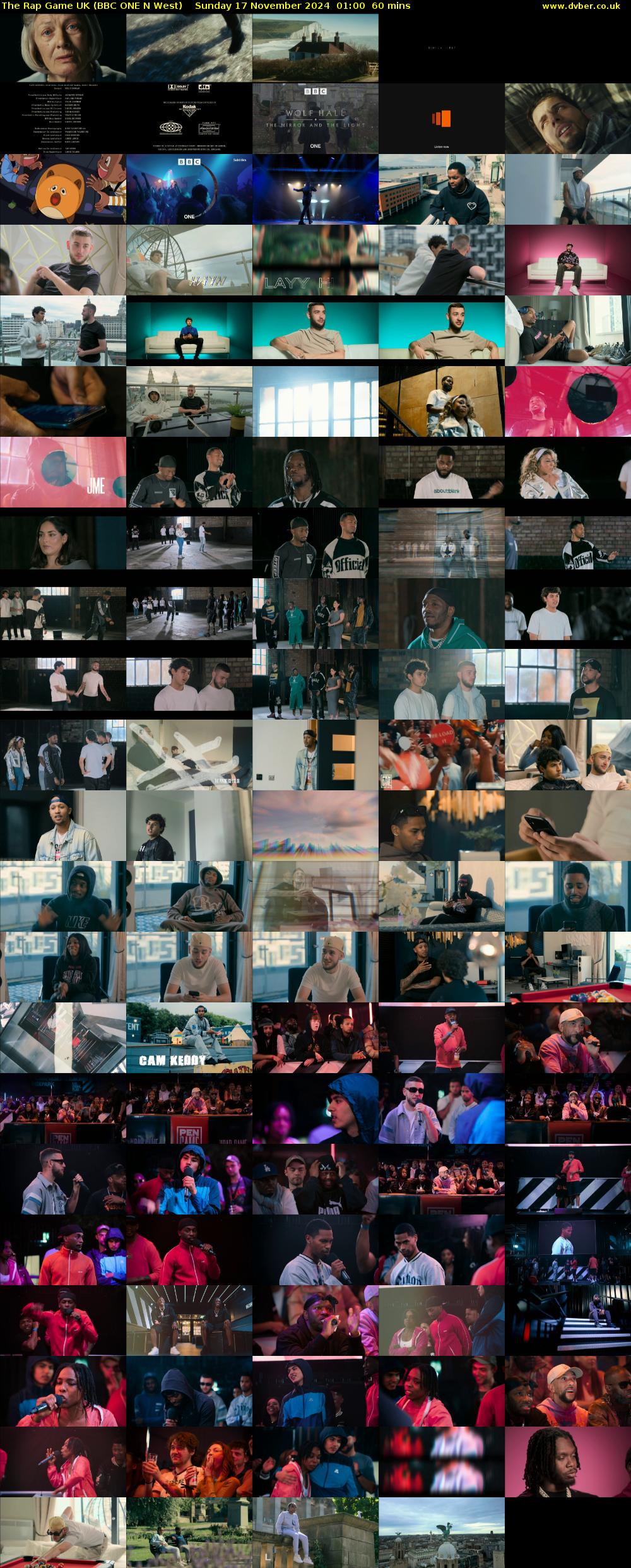The Rap Game UK (BBC ONE N West) Sunday 17 November 2024 01:00 - 02:00