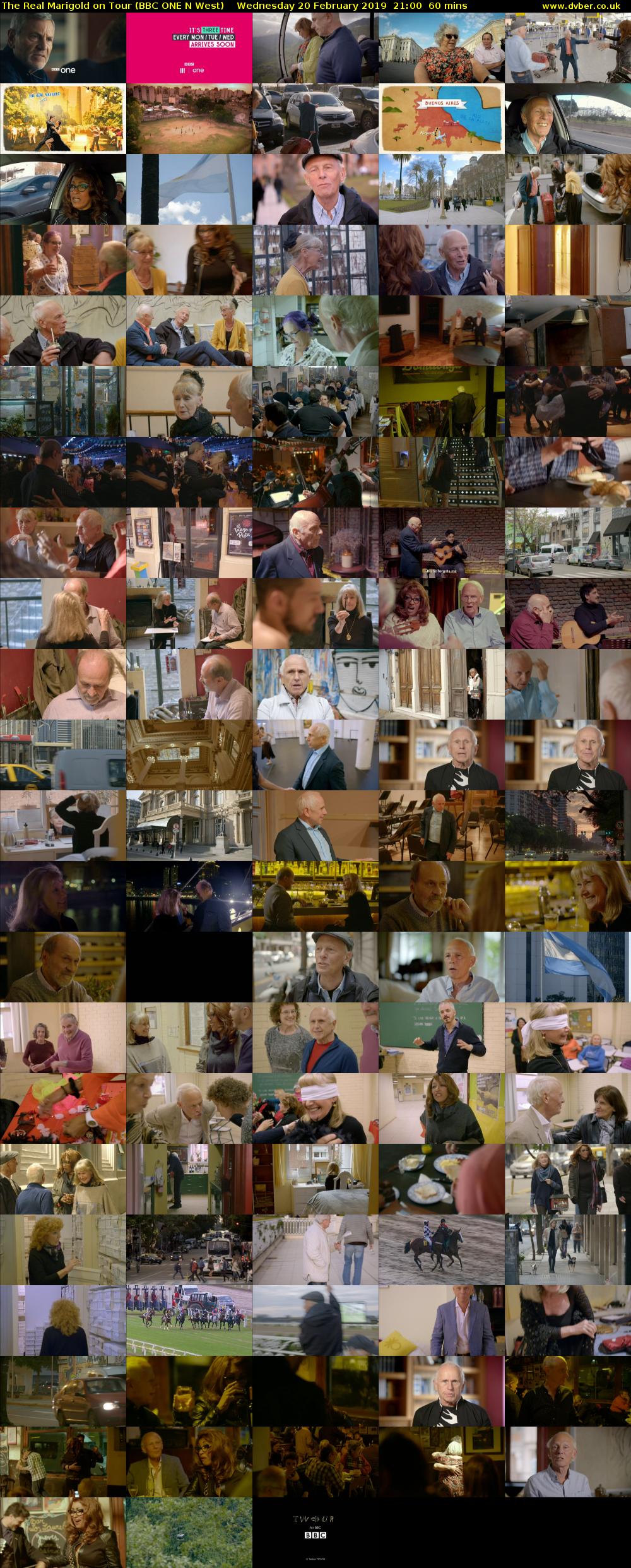 The Real Marigold on Tour (BBC ONE N West) Wednesday 20 February 2019 21:00 - 22:00