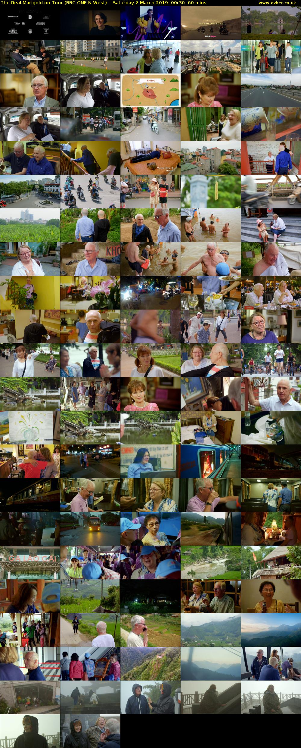 The Real Marigold on Tour (BBC ONE N West) Saturday 2 March 2019 00:30 - 01:30