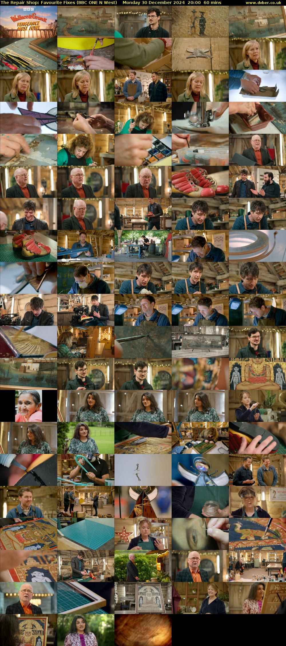 The Repair Shop: Favourite Fixes (BBC ONE N West) Monday 30 December 2024 20:00 - 21:00