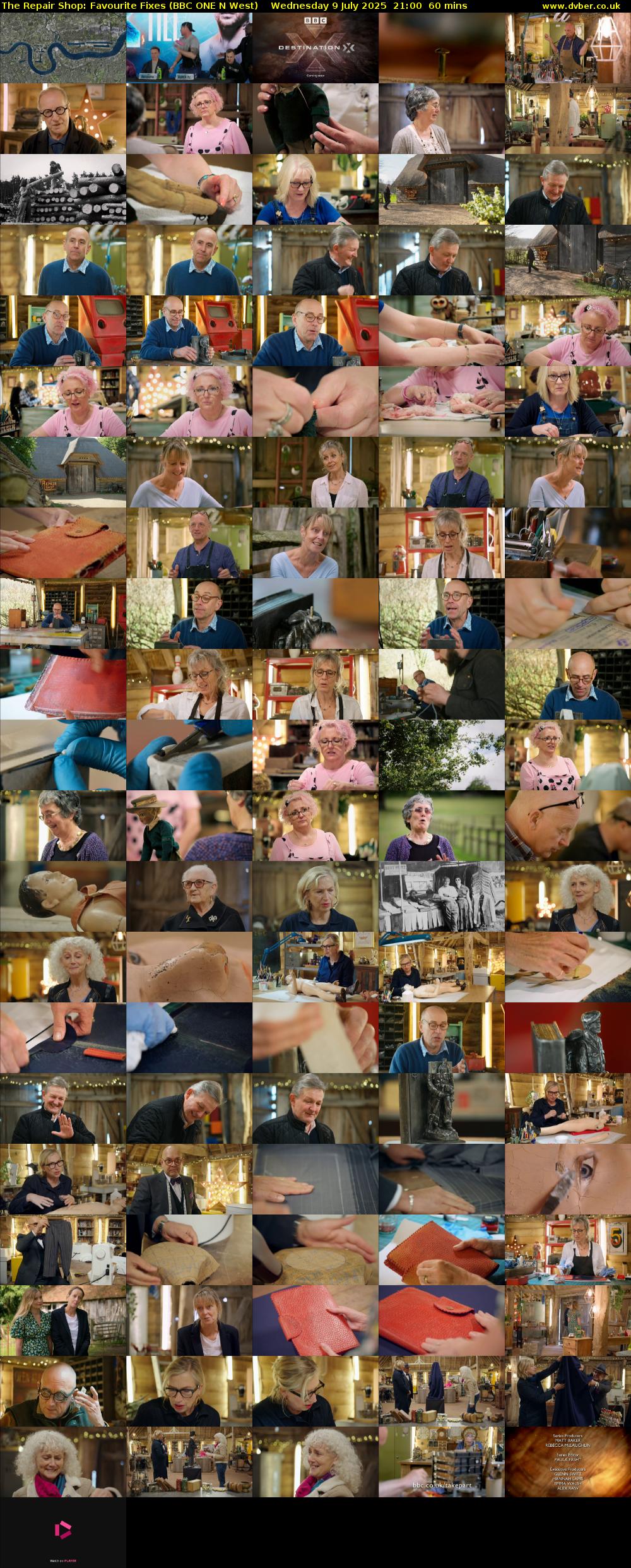 The Repair Shop: Favourite Fixes (BBC ONE N West) Wednesday 9 July 2025 21:00 - 22:00