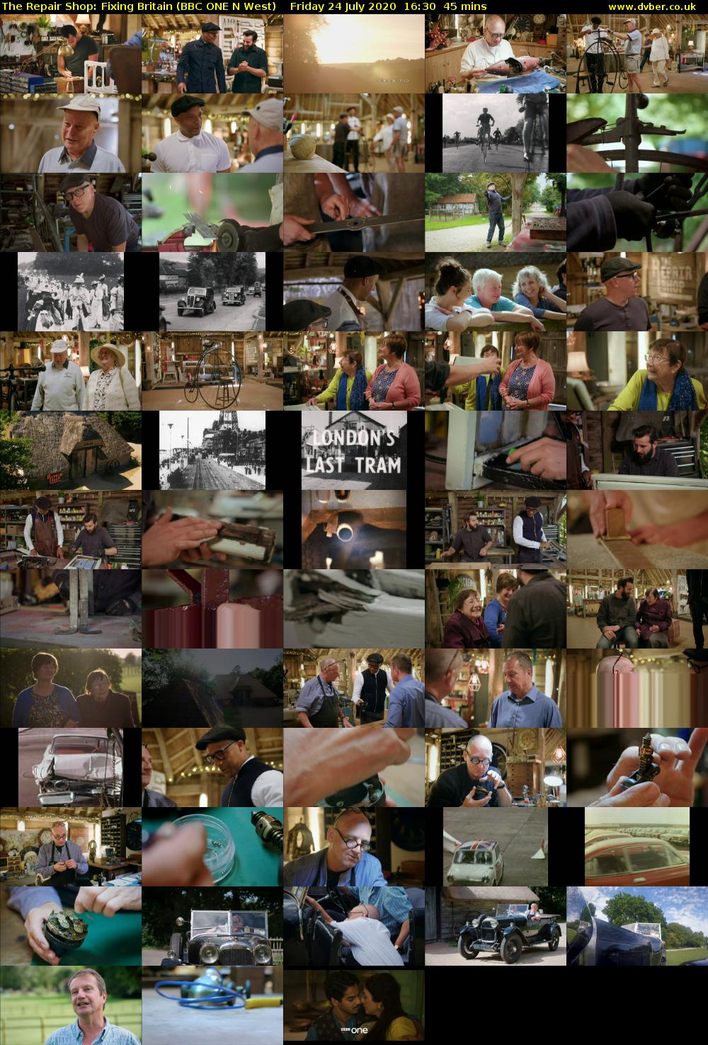 The Repair Shop: Fixing Britain (BBC ONE N West) Friday 24 July 2020 16:30 - 17:15