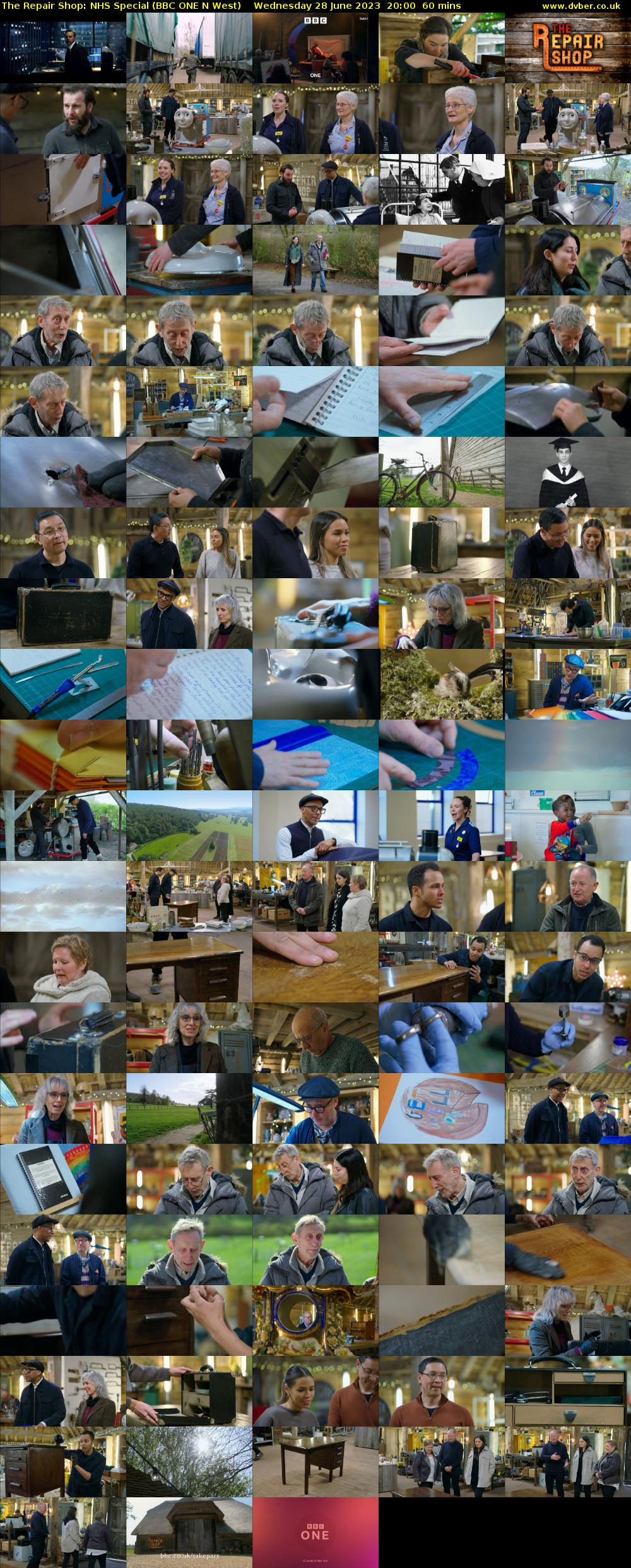 The Repair Shop: NHS Special (BBC ONE N West) Wednesday 28 June 2023 20:00 - 21:00