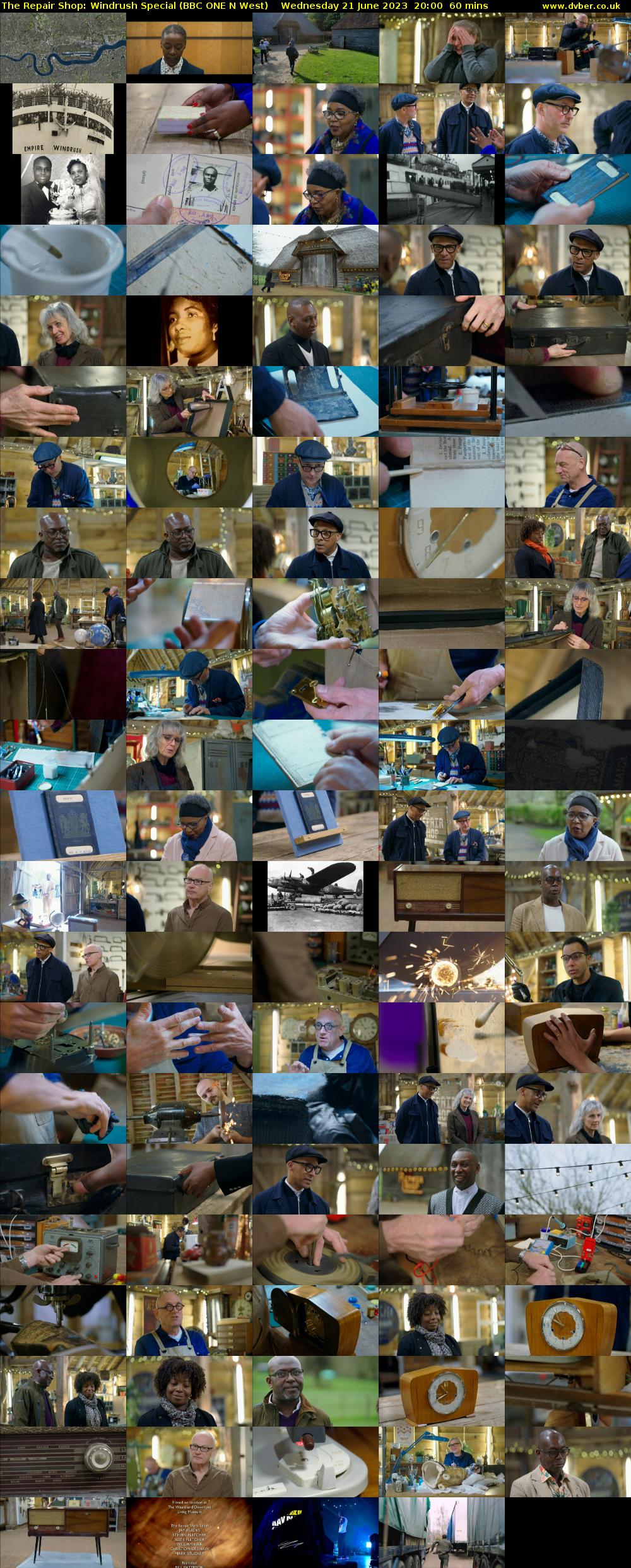 The Repair Shop: Windrush Special (BBC ONE N West) Wednesday 21 June 2023 20:00 - 21:00