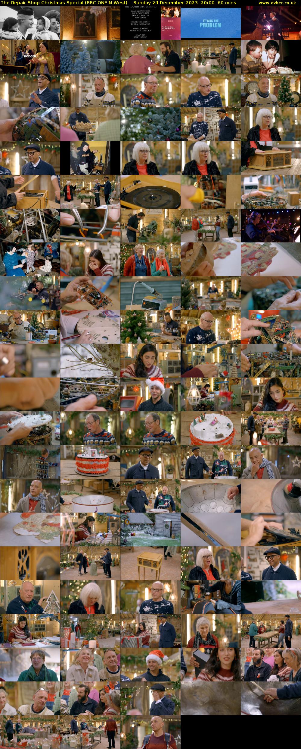 The Repair Shop Christmas Special (BBC ONE N West) Sunday 24 December 2023 20:00 - 21:00