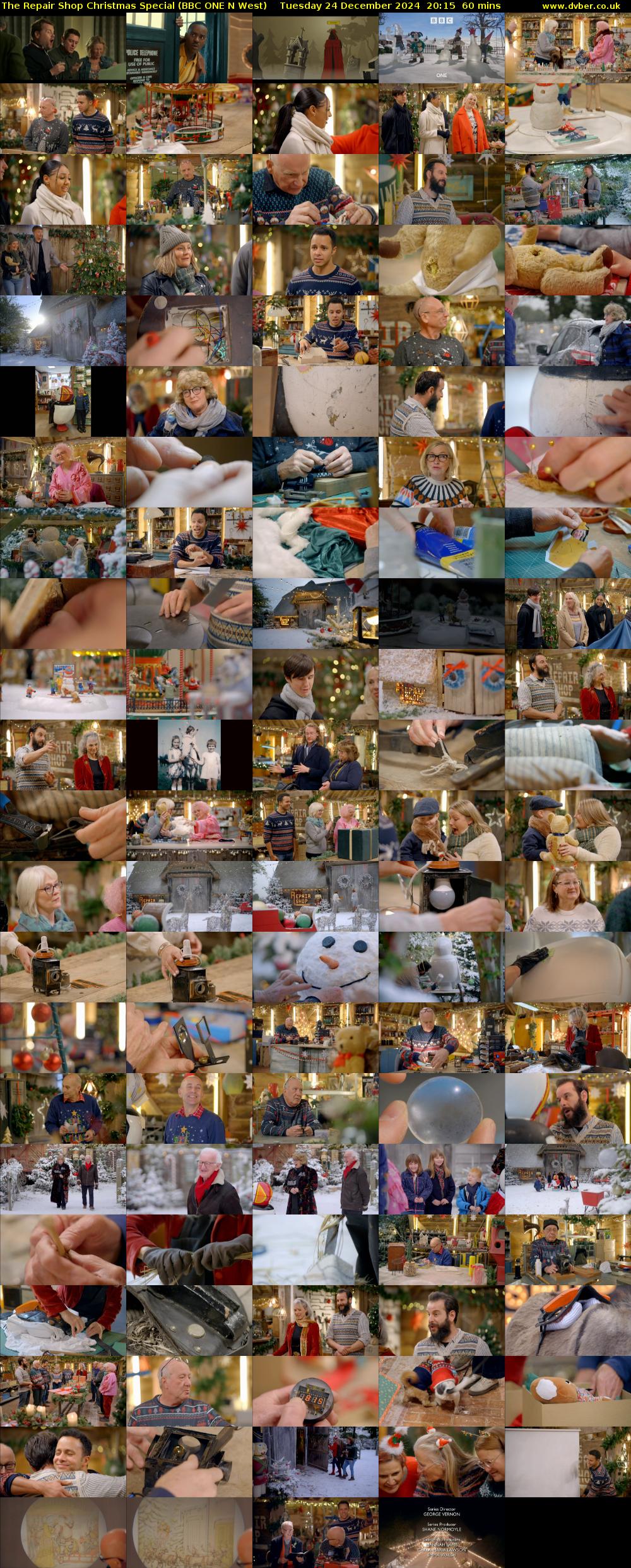 The Repair Shop Christmas Special (BBC ONE N West) Tuesday 24 December 2024 20:15 - 21:15