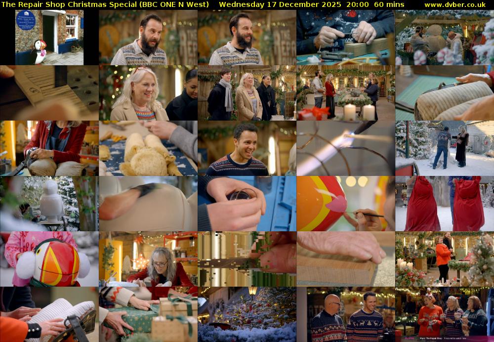 The Repair Shop Christmas Special (BBC ONE N West) Wednesday 17 December 2025 20:00 - 21:00