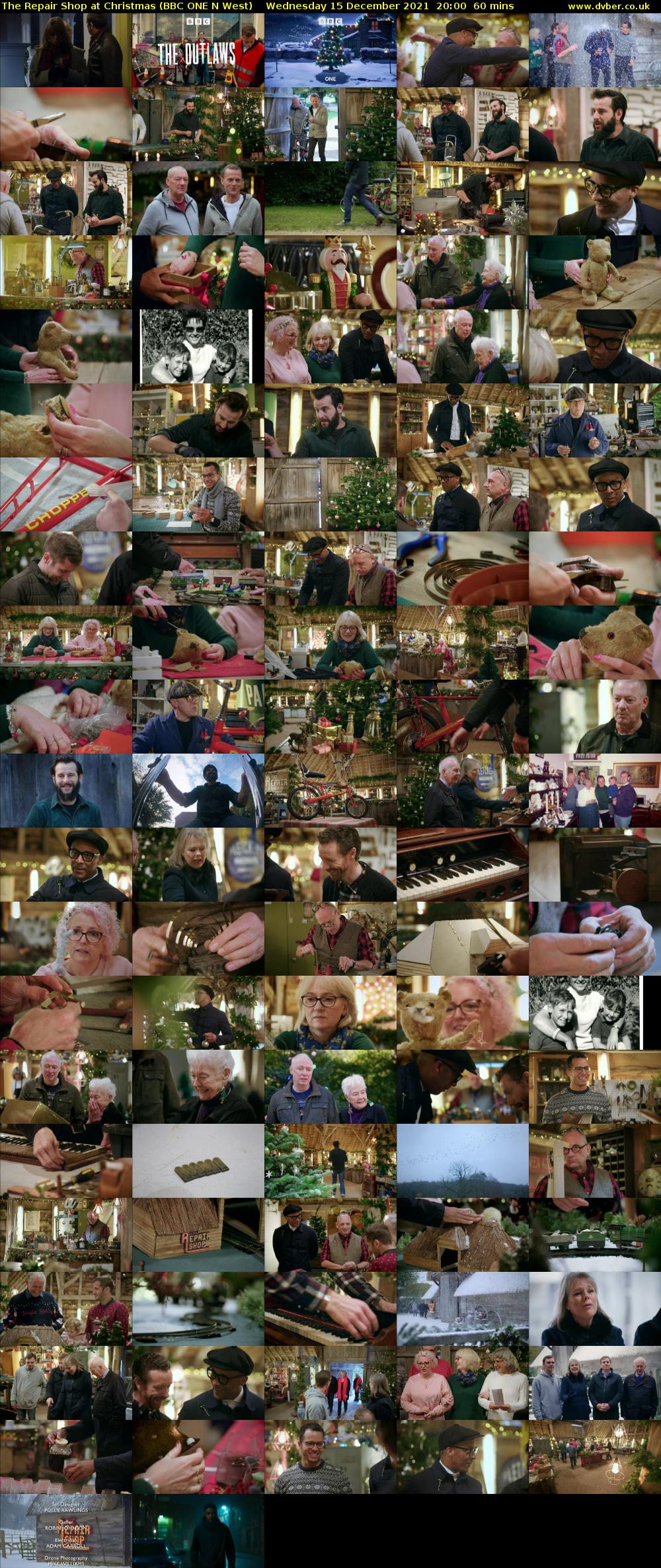 The Repair Shop at Christmas (BBC ONE N West) Wednesday 15 December 2021 20:00 - 21:00