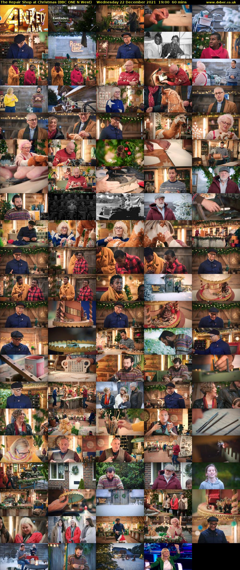 The Repair Shop at Christmas (BBC ONE N West) Wednesday 22 December 2021 19:00 - 20:00