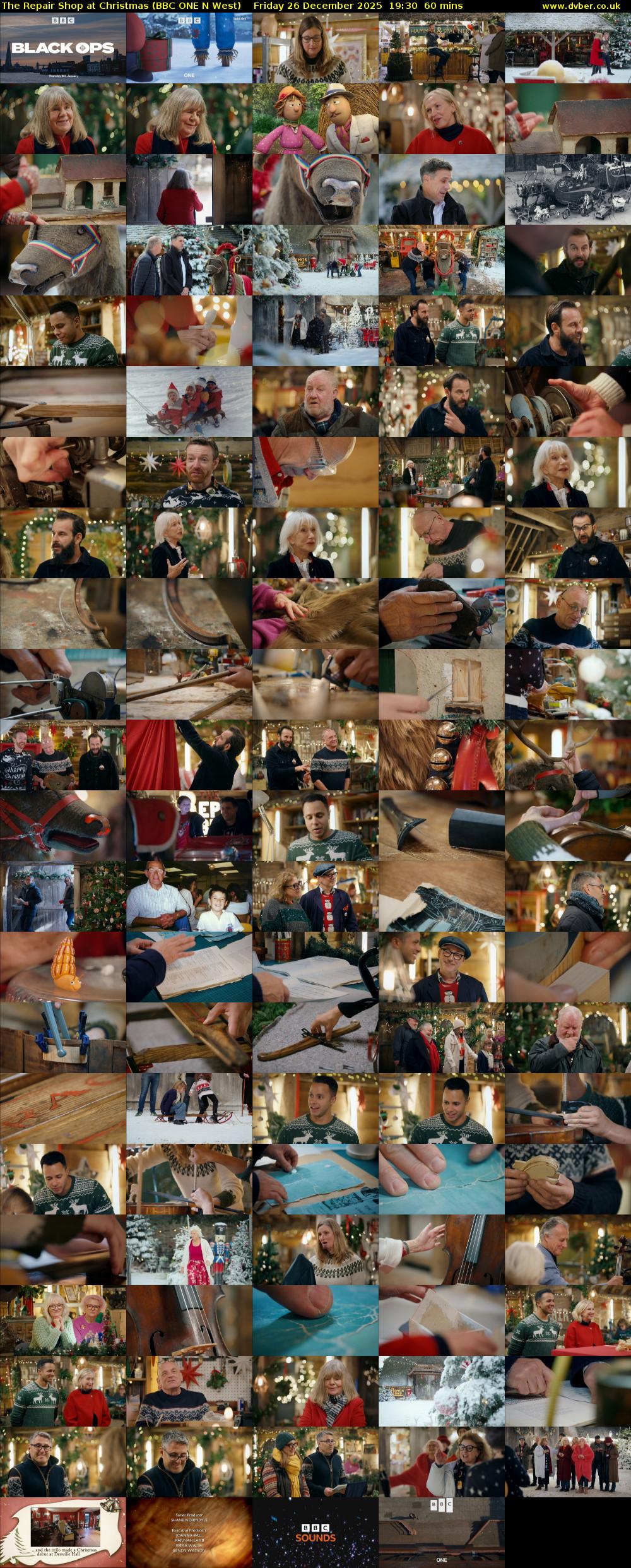 The Repair Shop at Christmas (BBC ONE N West) Friday 26 December 2025 19:30 - 20:30