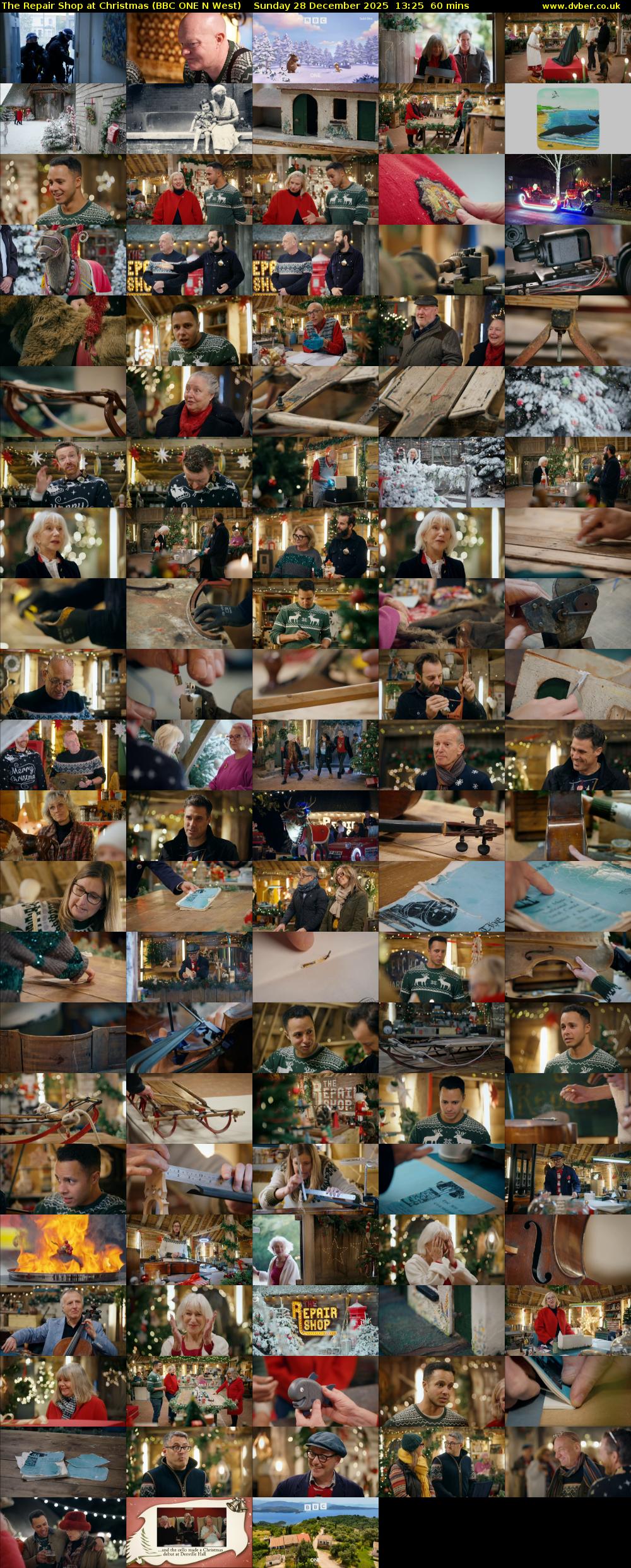 The Repair Shop at Christmas (BBC ONE N West) Sunday 28 December 2025 13:25 - 14:25