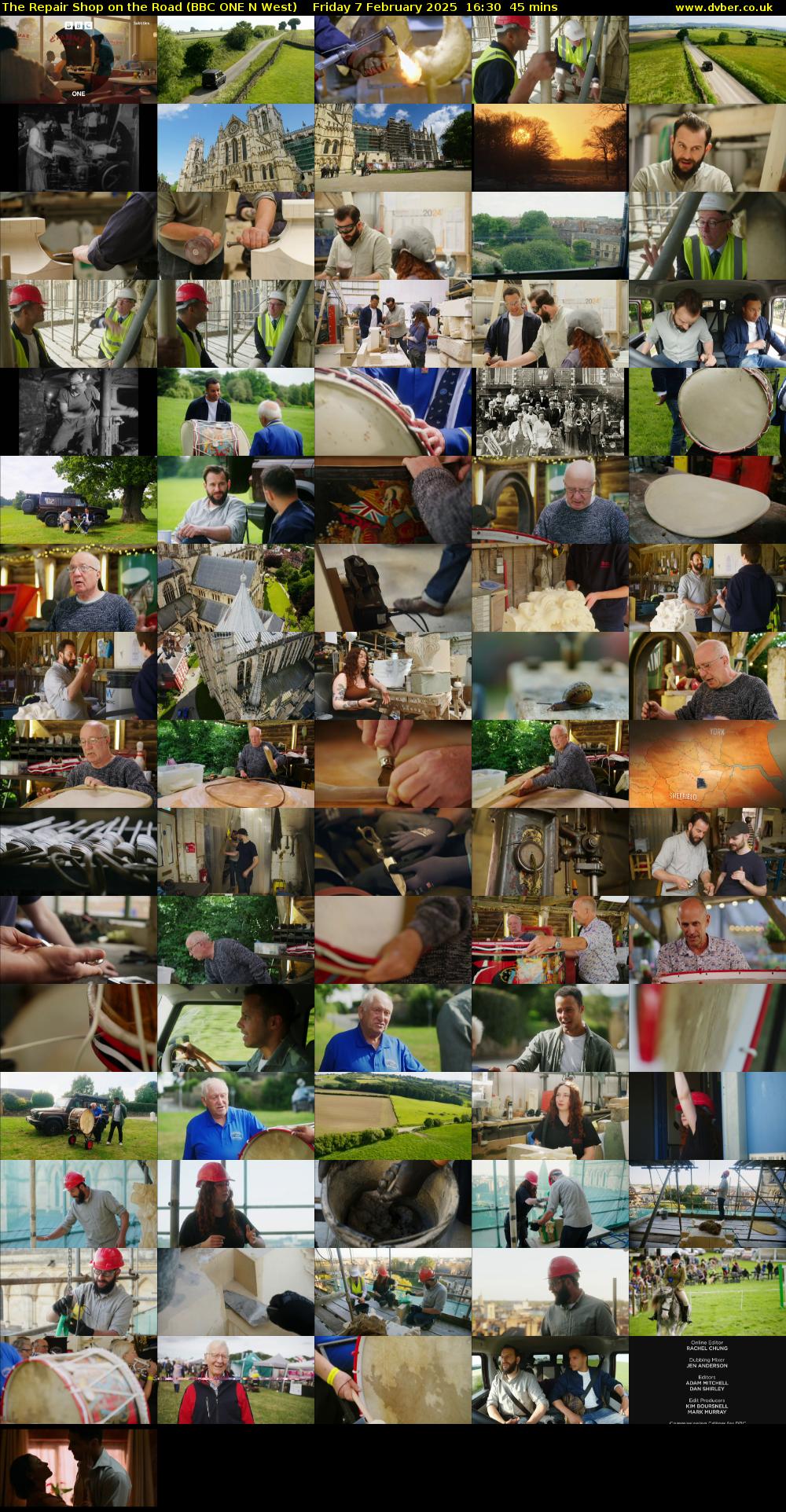 The Repair Shop on the Road (BBC ONE N West) Friday 7 February 2025 16:30 - 17:15