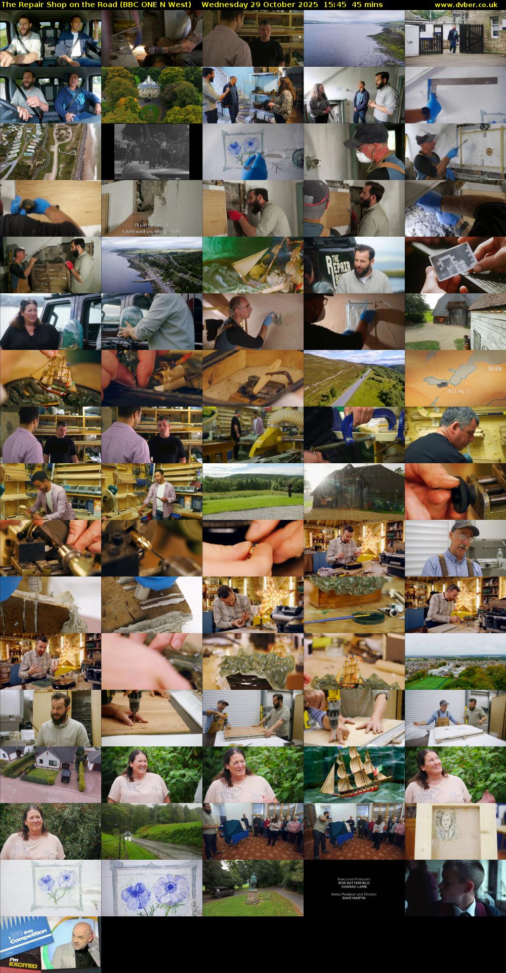 The Repair Shop on the Road (BBC ONE N West) Wednesday 29 October 2025 15:45 - 16:30