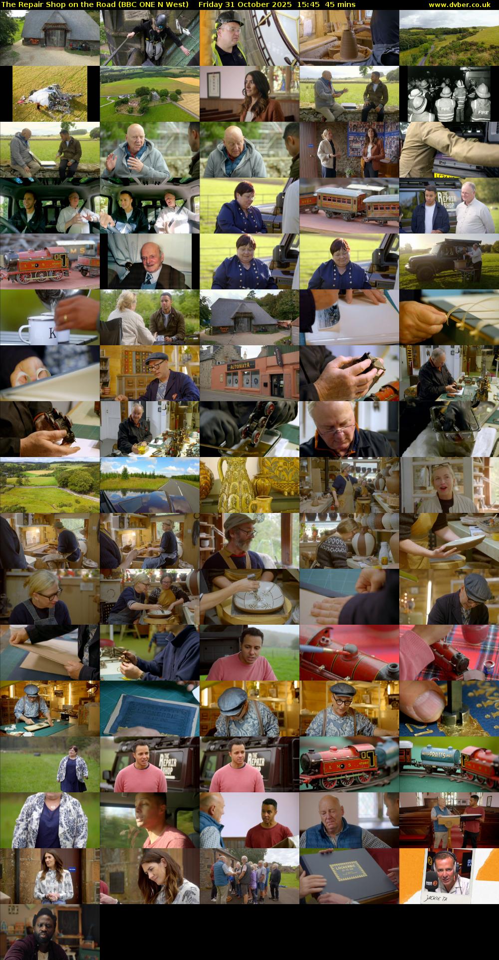 The Repair Shop on the Road (BBC ONE N West) Friday 31 October 2025 15:45 - 16:30