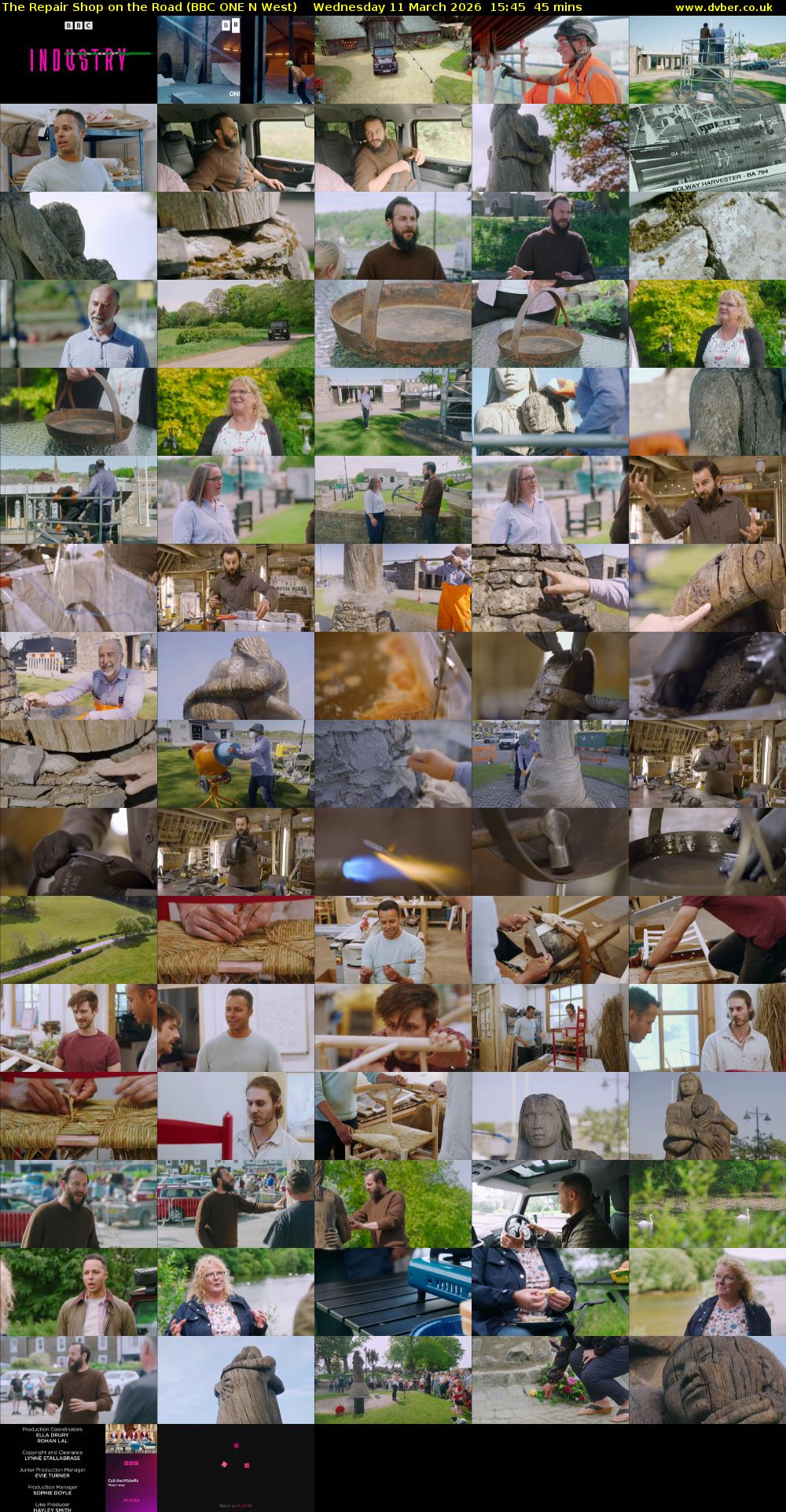 The Repair Shop on the Road (BBC ONE N West) Wednesday 11 March 2026 15:45 - 16:30