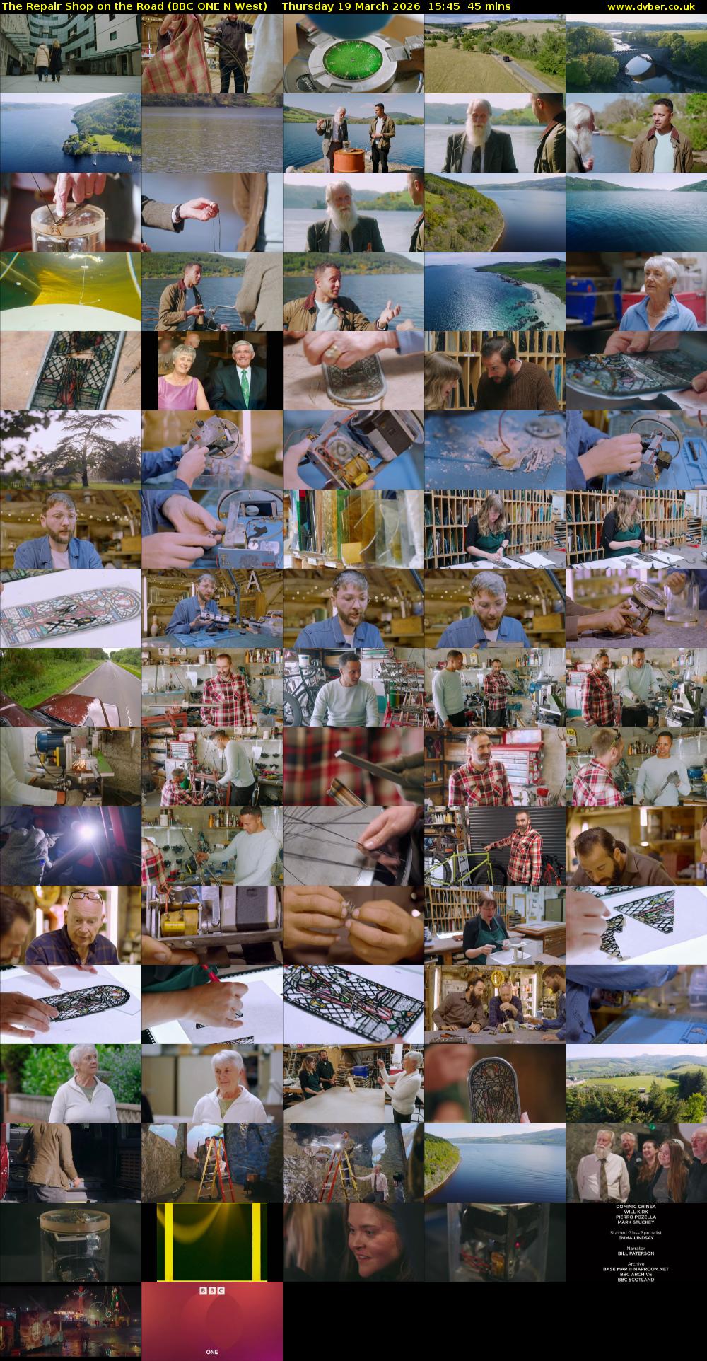 The Repair Shop on the Road (BBC ONE N West) Thursday 19 March 2026 15:45 - 16:30