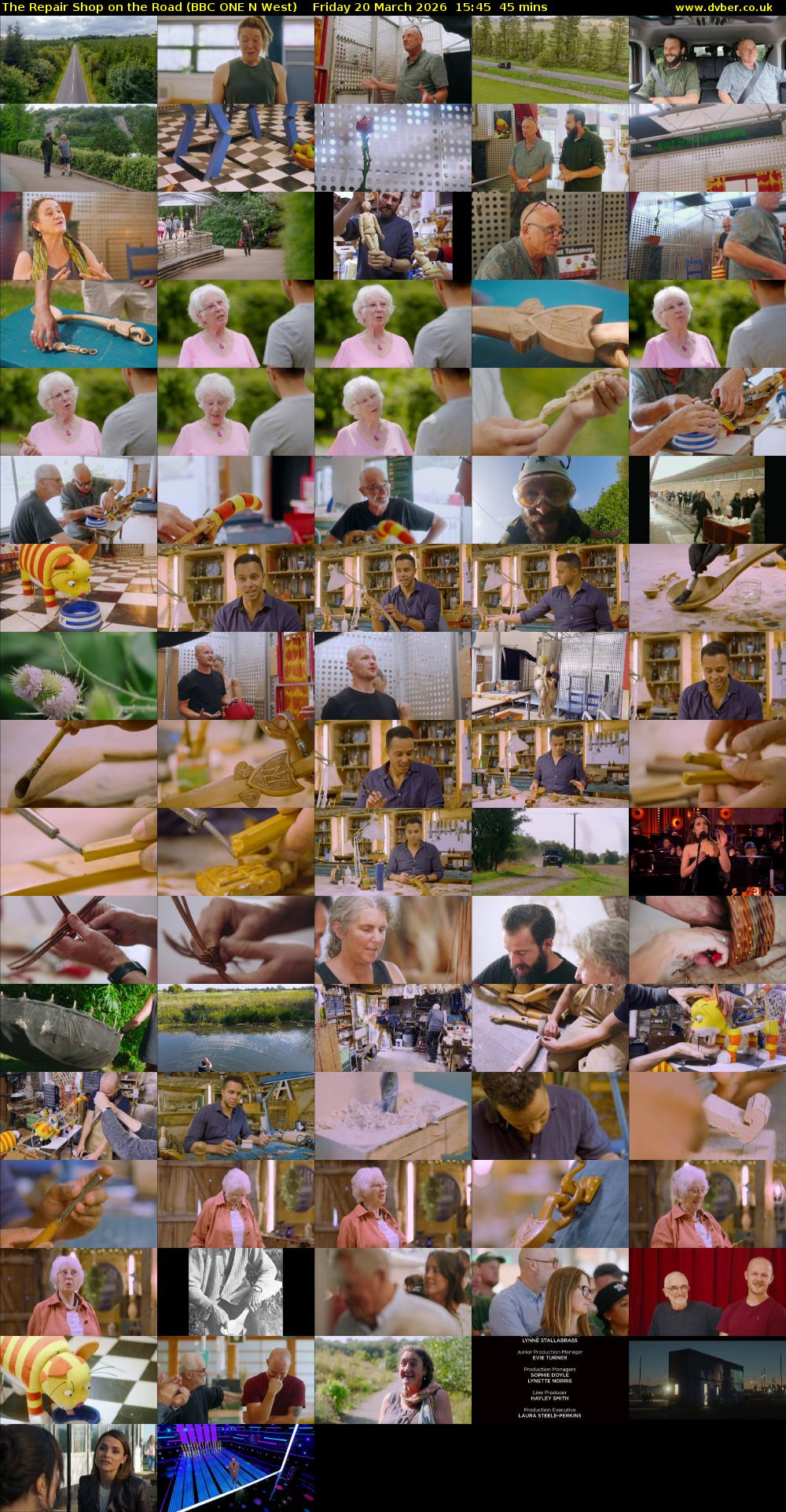 The Repair Shop on the Road (BBC ONE N West) Friday 20 March 2026 15:45 - 16:30