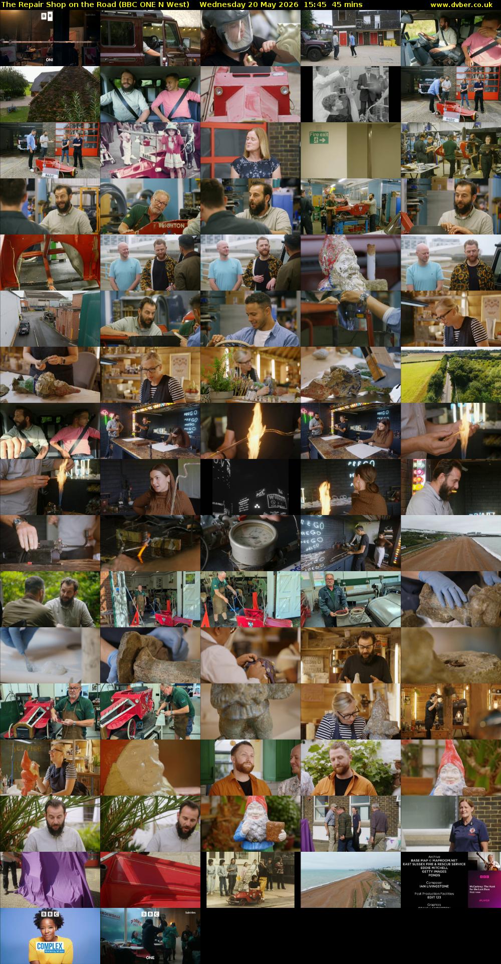 The Repair Shop on the Road (BBC ONE N West) Wednesday 20 May 2026 15:45 - 16:30
