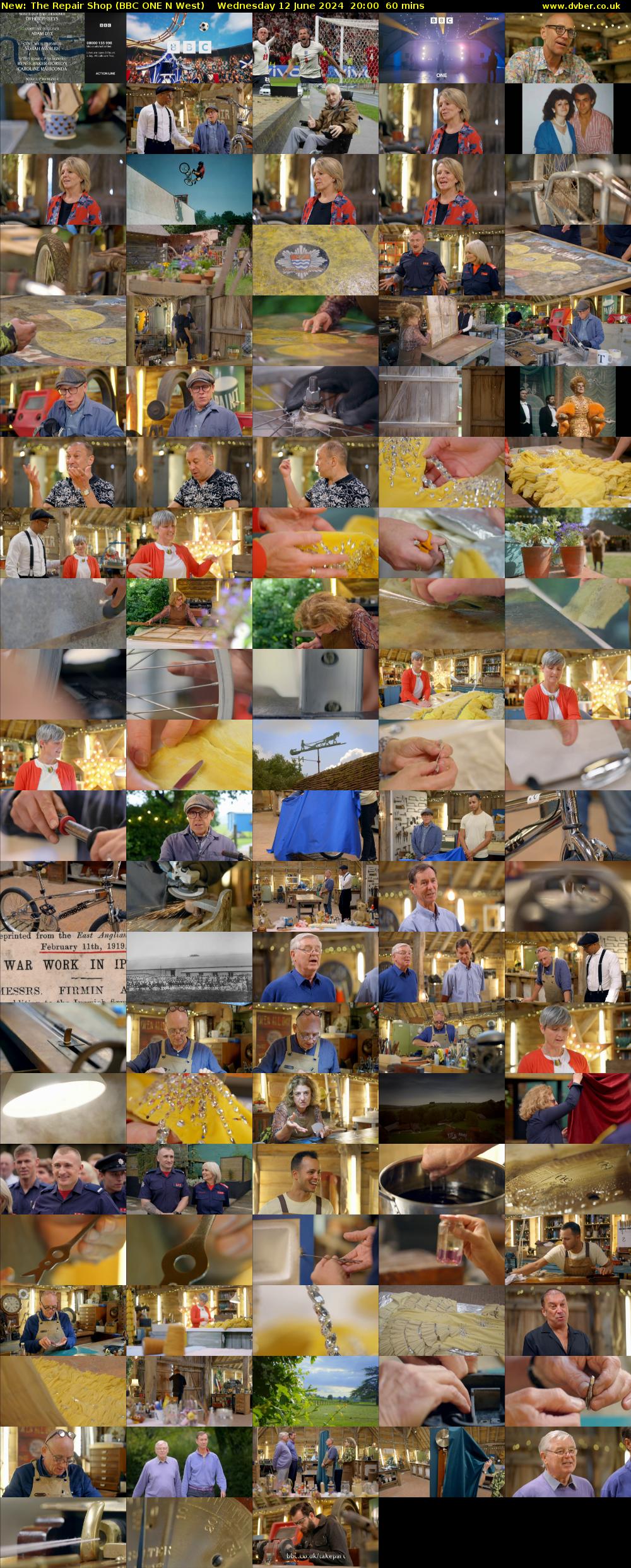 The Repair Shop (BBC ONE N West) Wednesday 12 June 2024 20:00 - 21:00