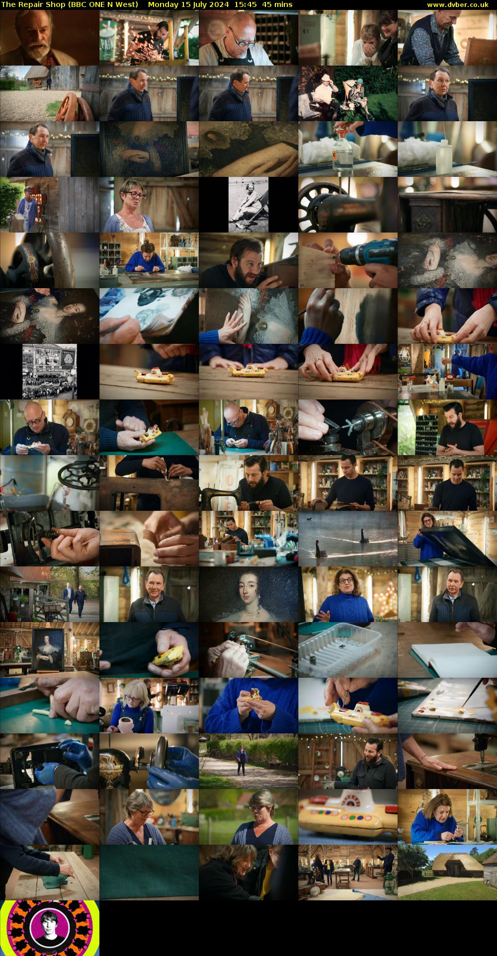 The Repair Shop (BBC ONE N West) Monday 15 July 2024 15:45 - 16:30