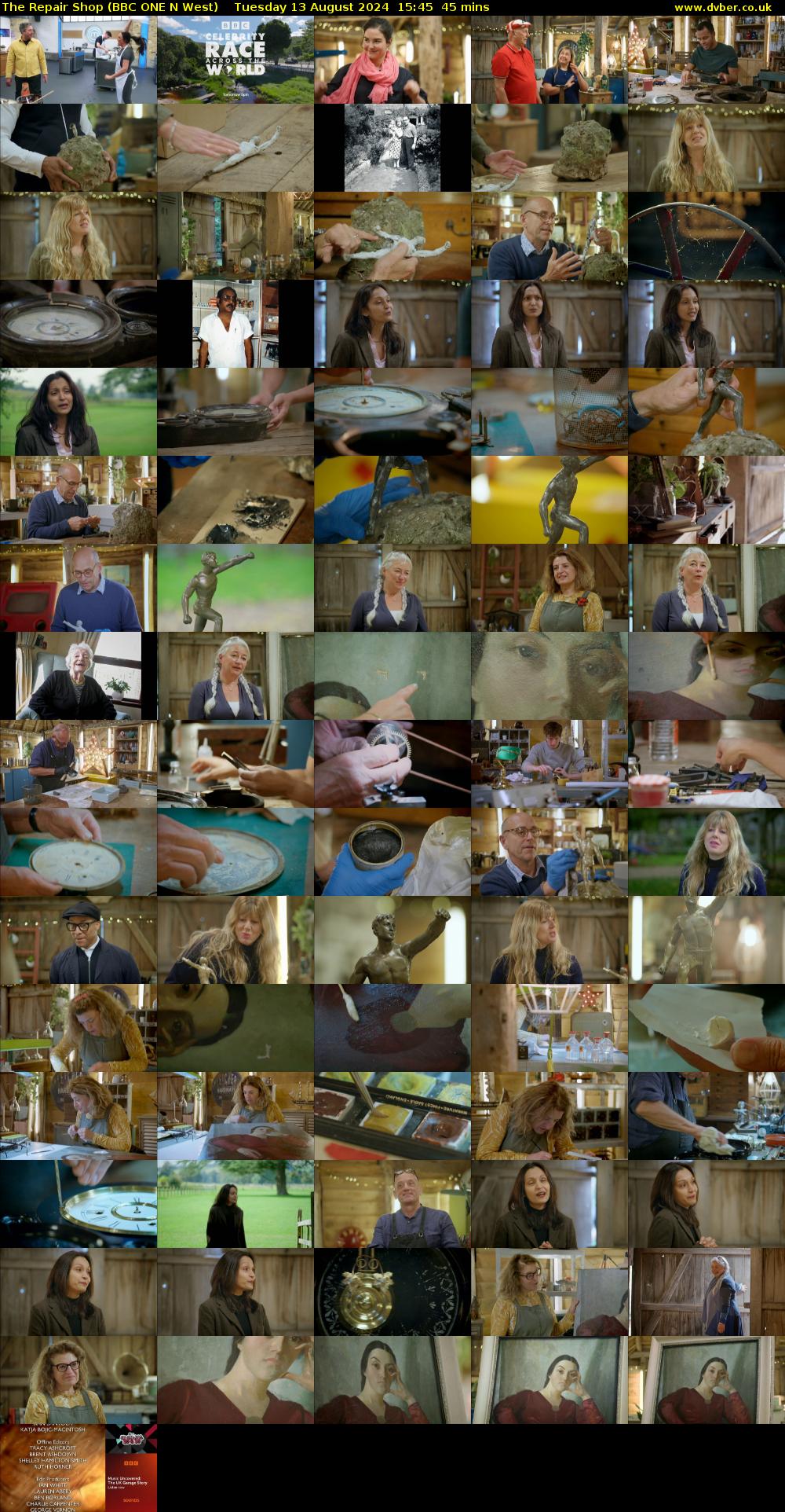 The Repair Shop (BBC ONE N West) Tuesday 13 August 2024 15:45 - 16:30