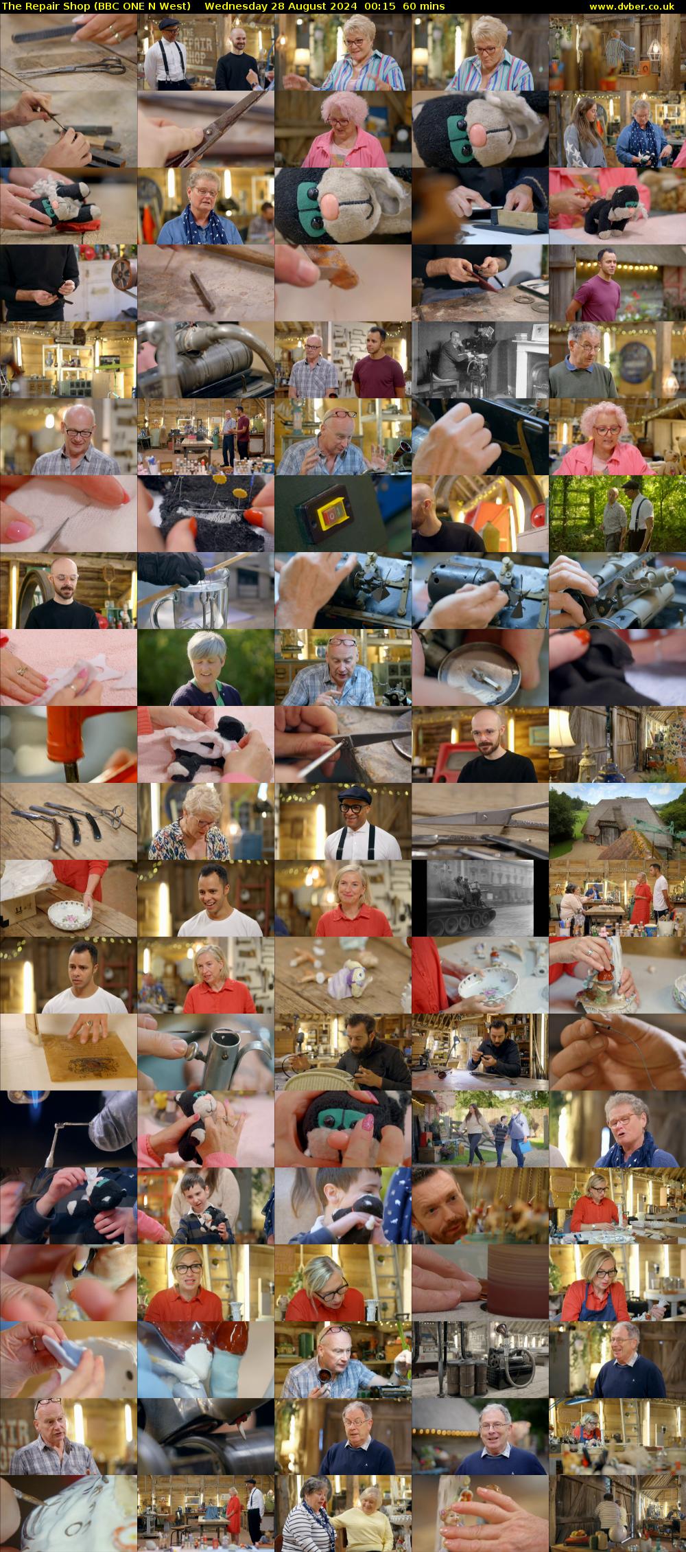 The Repair Shop (BBC ONE N West) Wednesday 28 August 2024 00:15 - 01:15