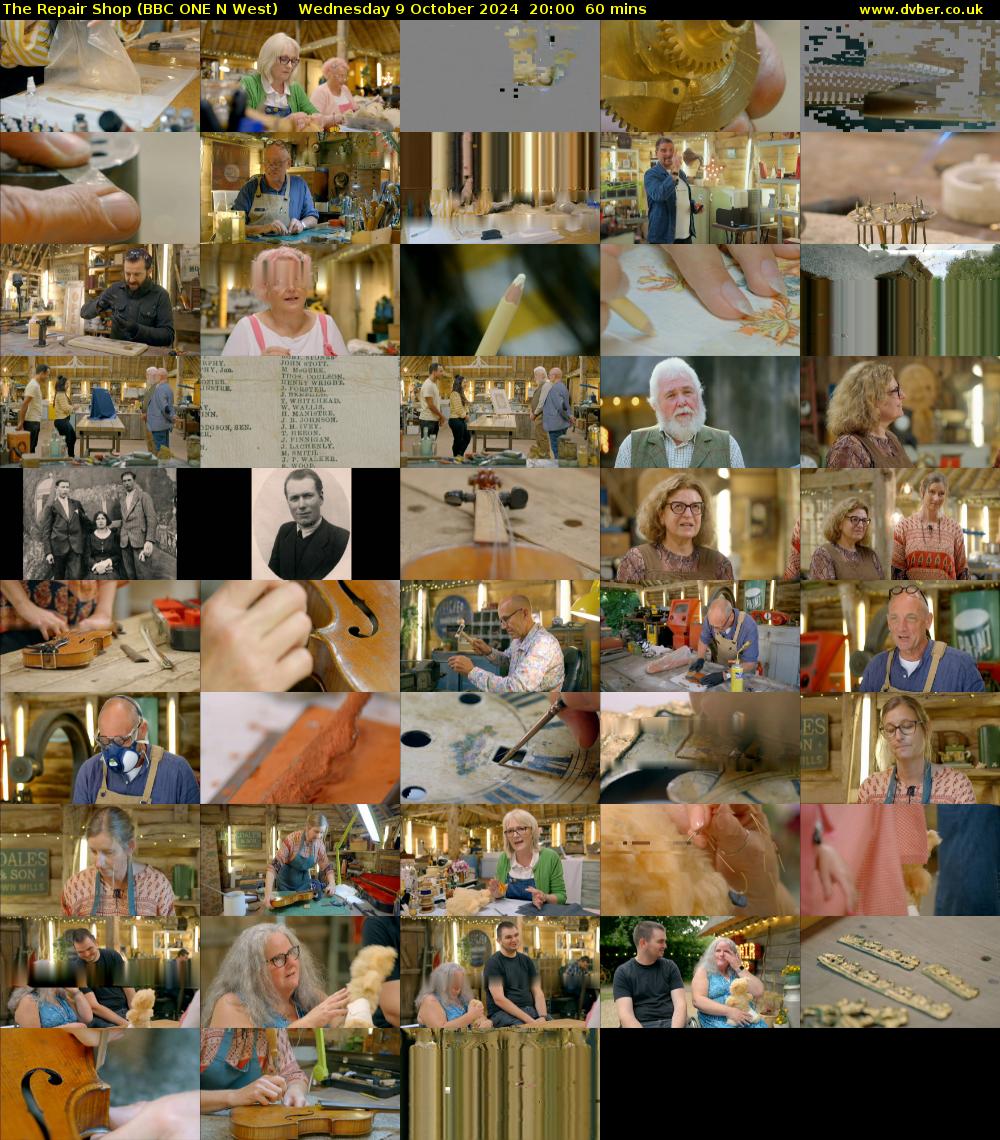 The Repair Shop (BBC ONE N West) Wednesday 9 October 2024 20:00 - 21:00