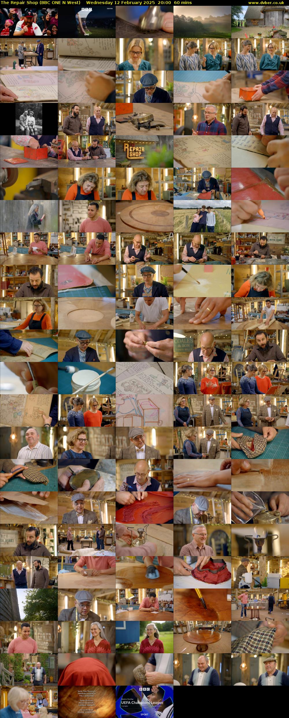 The Repair Shop (BBC ONE N West) Wednesday 12 February 2025 20:00 - 21:00