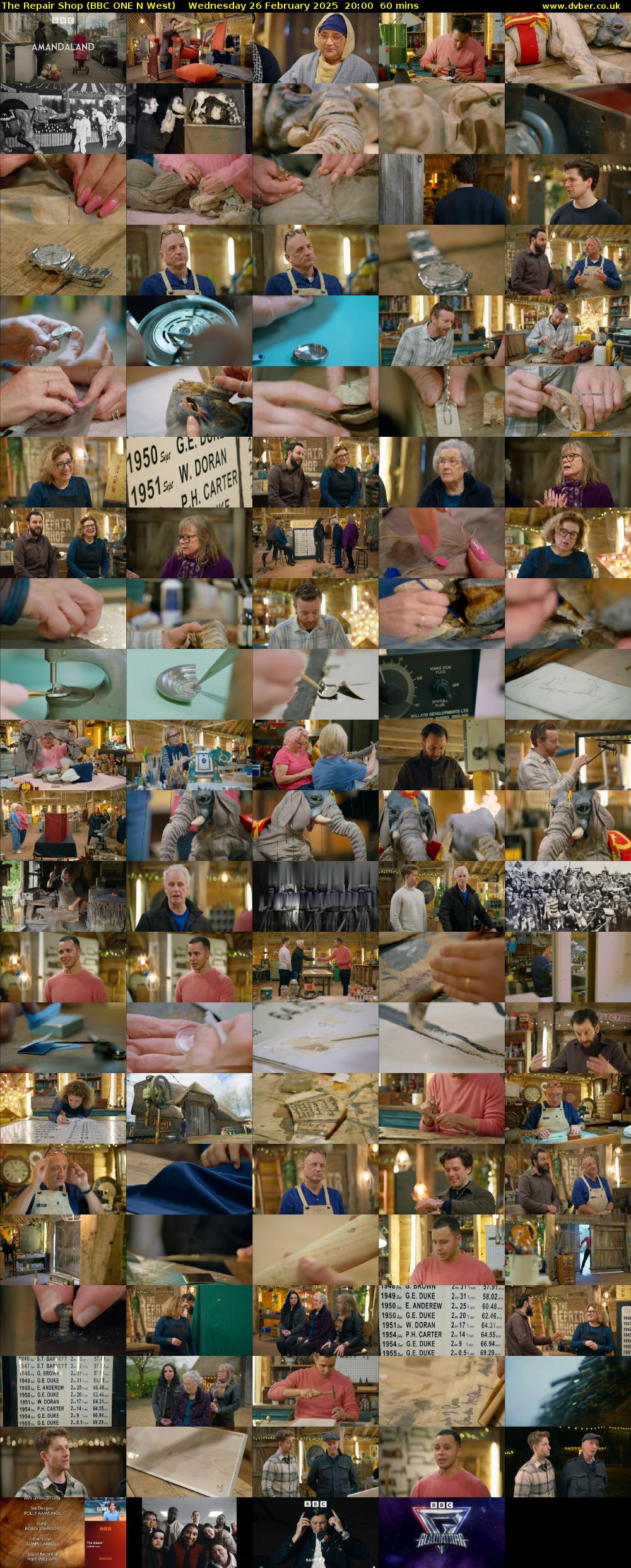 The Repair Shop (BBC ONE N West) Wednesday 26 February 2025 20:00 - 21:00