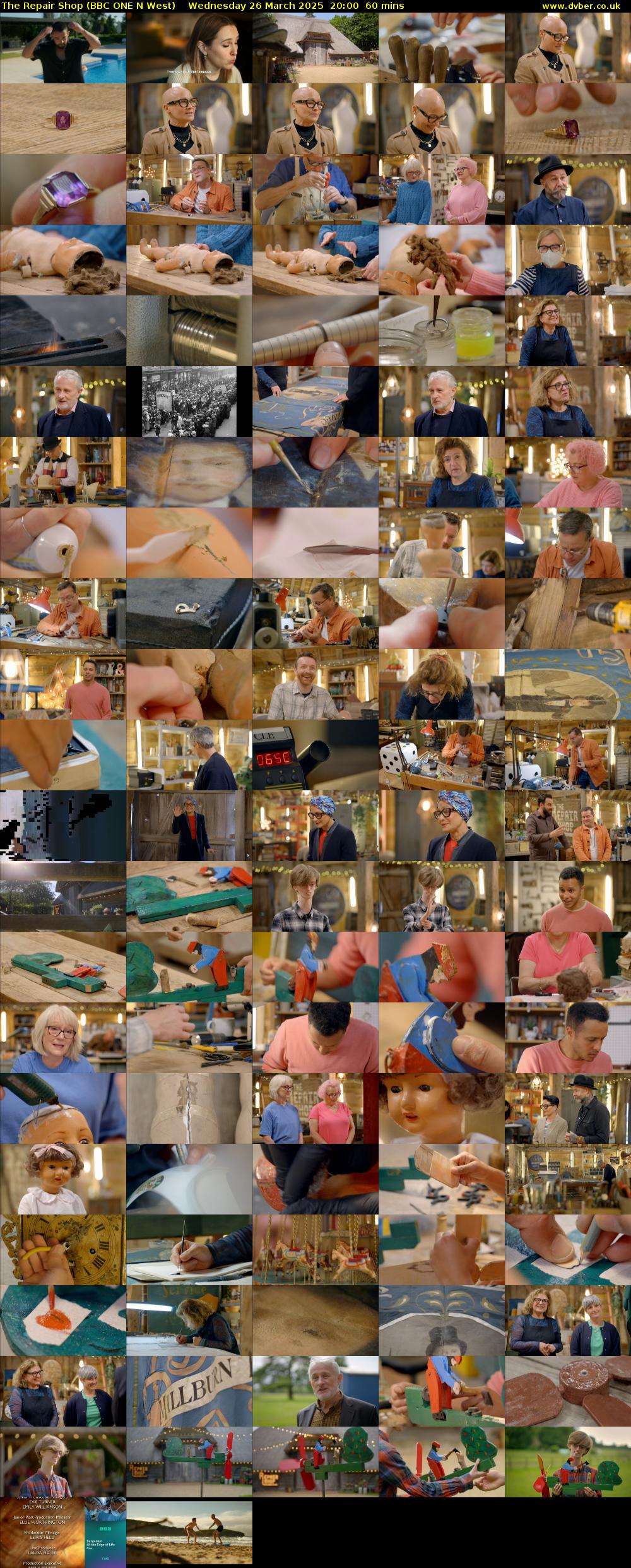 The Repair Shop (BBC ONE N West) Wednesday 26 March 2025 20:00 - 21:00