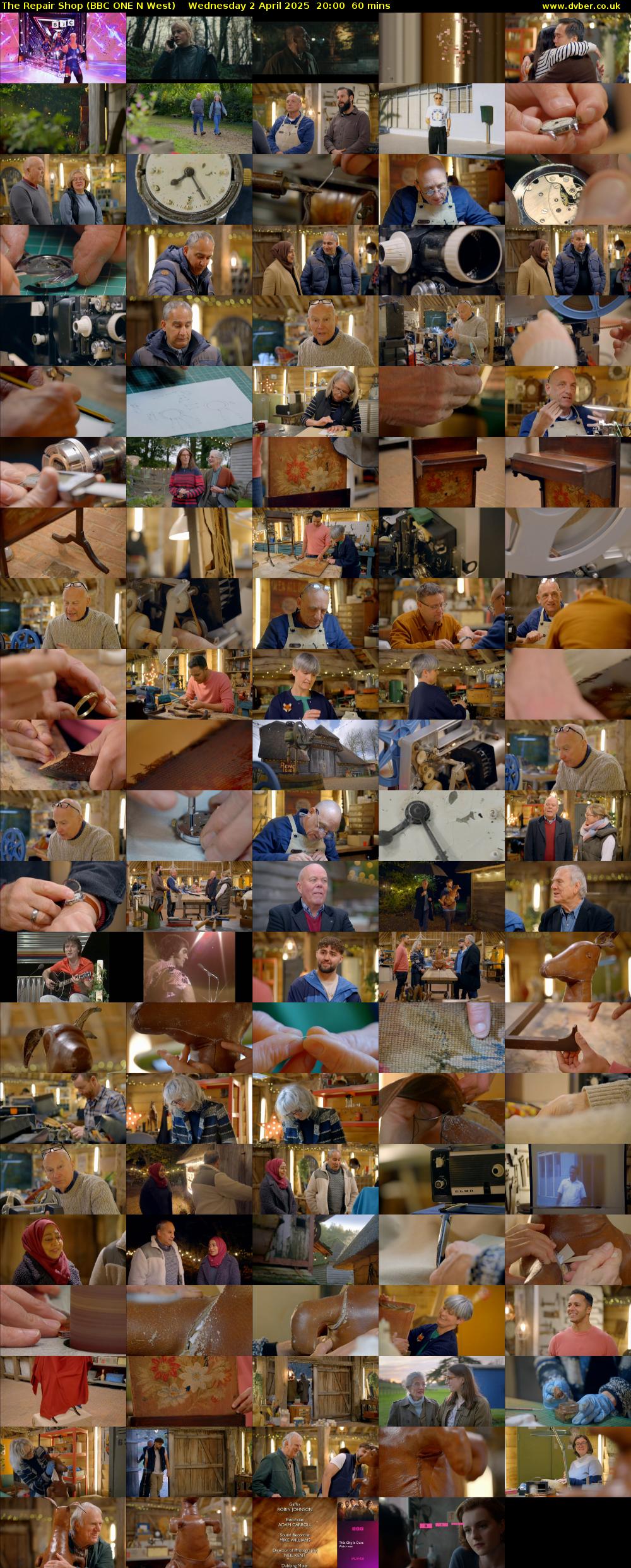 The Repair Shop (BBC ONE N West) Wednesday 2 April 2025 20:00 - 21:00