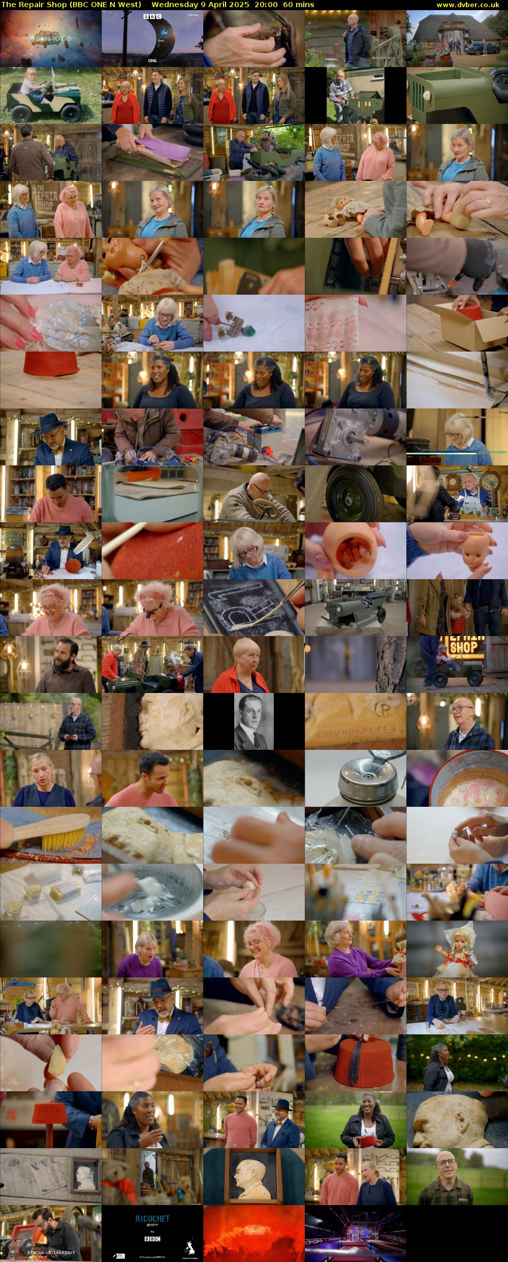 The Repair Shop (BBC ONE N West) Wednesday 9 April 2025 20:00 - 21:00