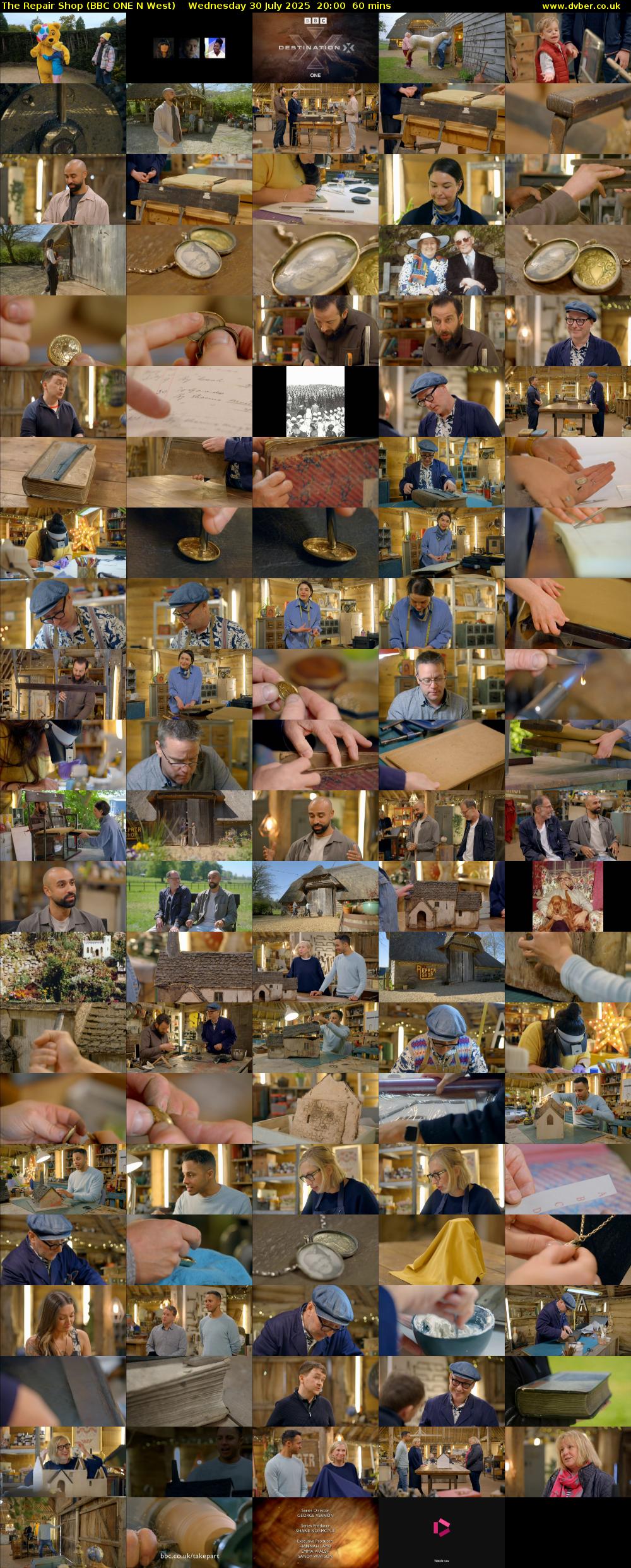 The Repair Shop (BBC ONE N West) Wednesday 30 July 2025 20:00 - 21:00