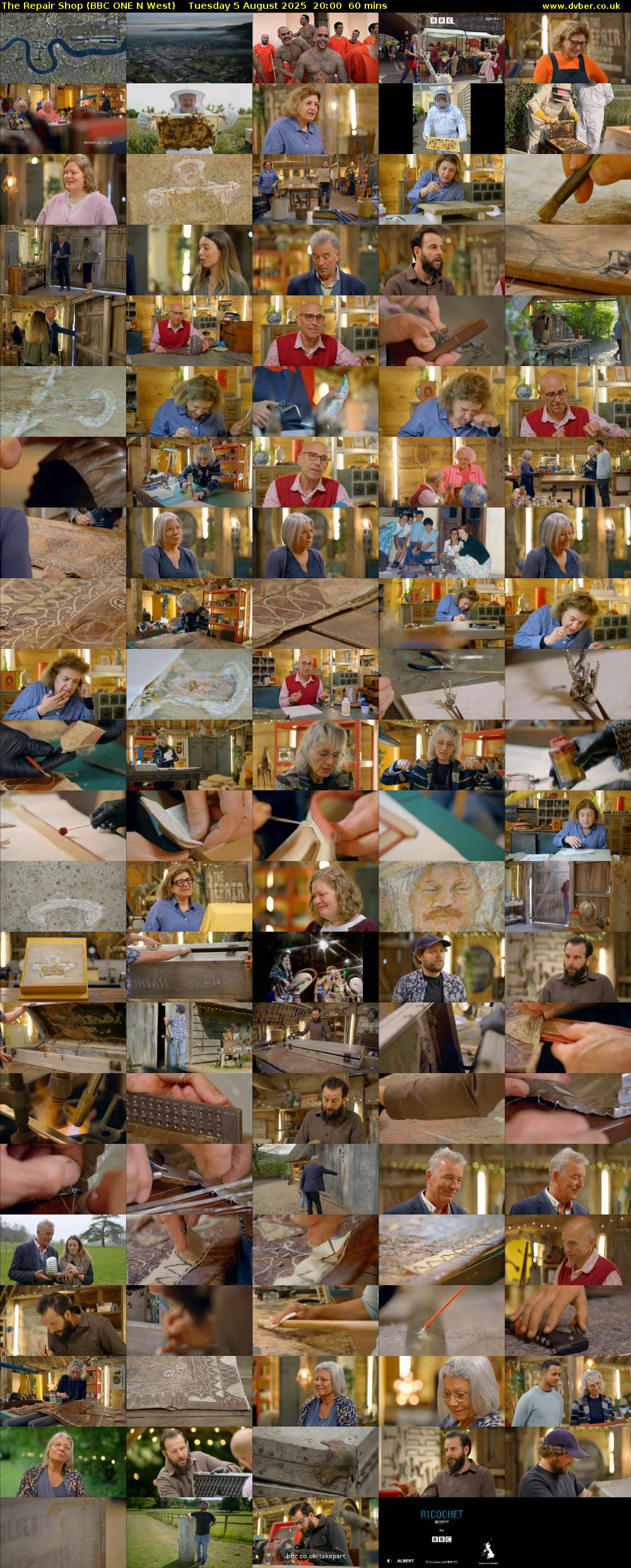 The Repair Shop (BBC ONE N West) Tuesday 5 August 2025 20:00 - 21:00