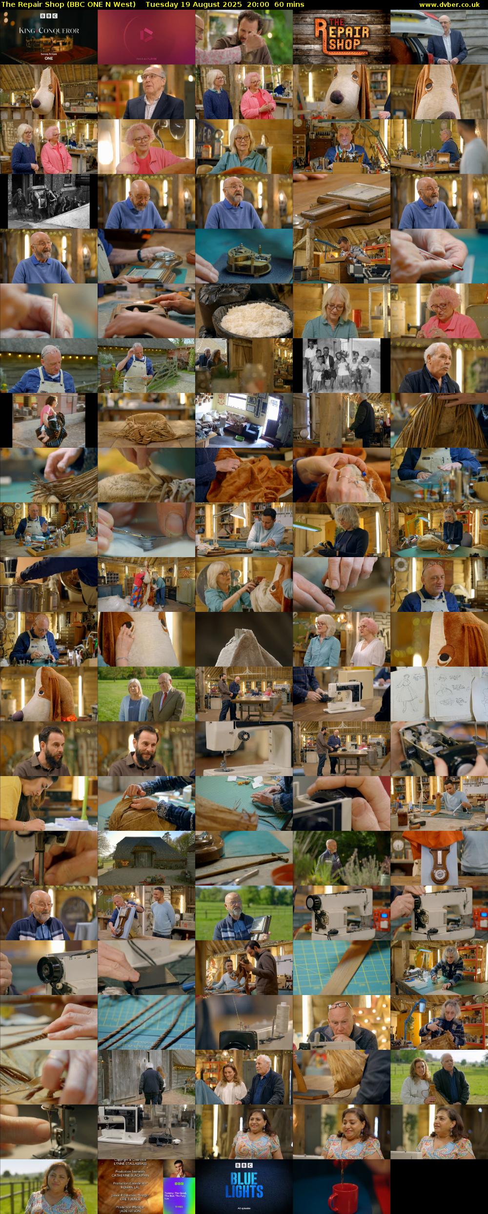 The Repair Shop (BBC ONE N West) Tuesday 19 August 2025 20:00 - 21:00