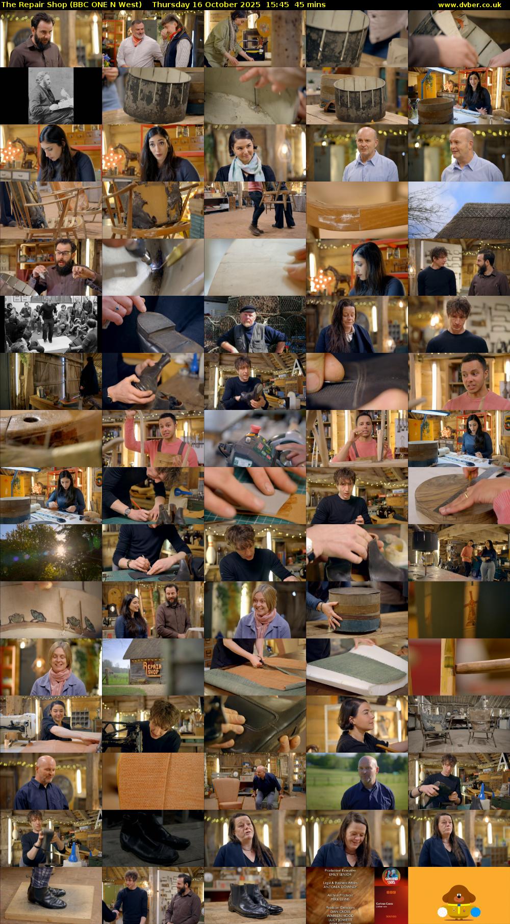The Repair Shop (BBC ONE N West) Thursday 16 October 2025 15:45 - 16:30