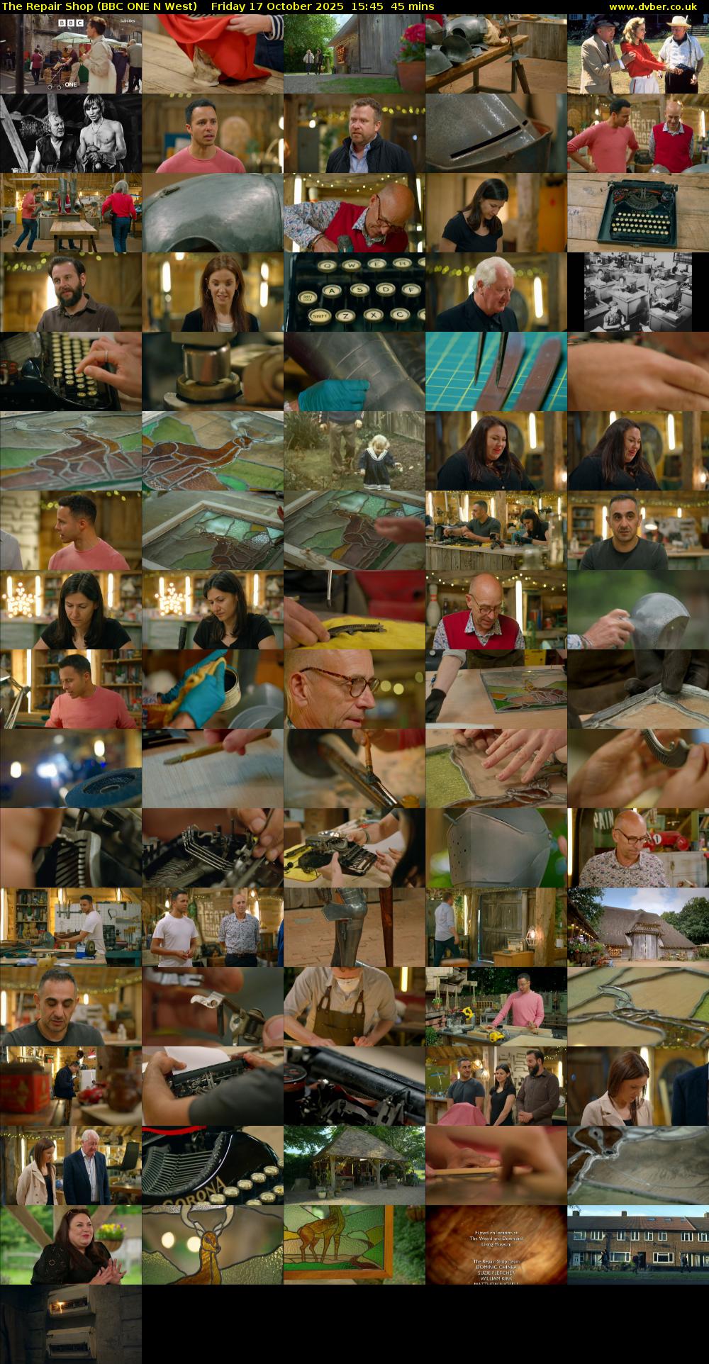 The Repair Shop (BBC ONE N West) Friday 17 October 2025 15:45 - 16:30