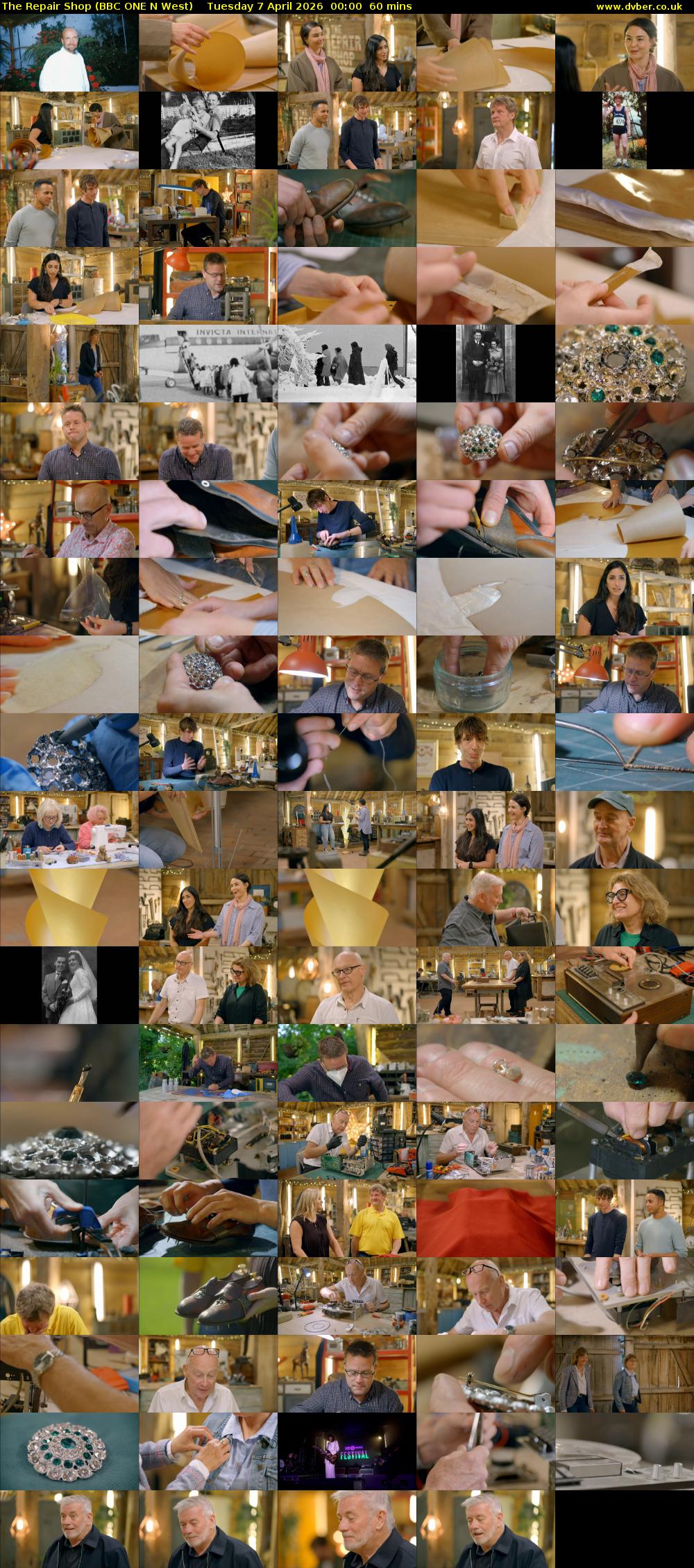The Repair Shop (BBC ONE N West) Tuesday 7 April 2026 00:00 - 01:00