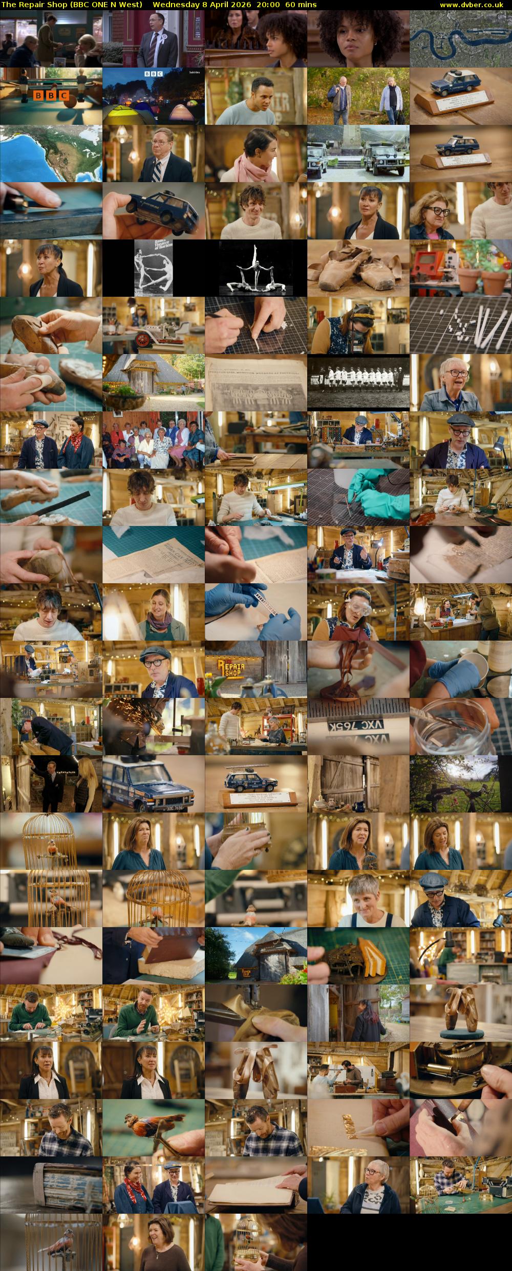 The Repair Shop (BBC ONE N West) Wednesday 8 April 2026 20:00 - 21:00
