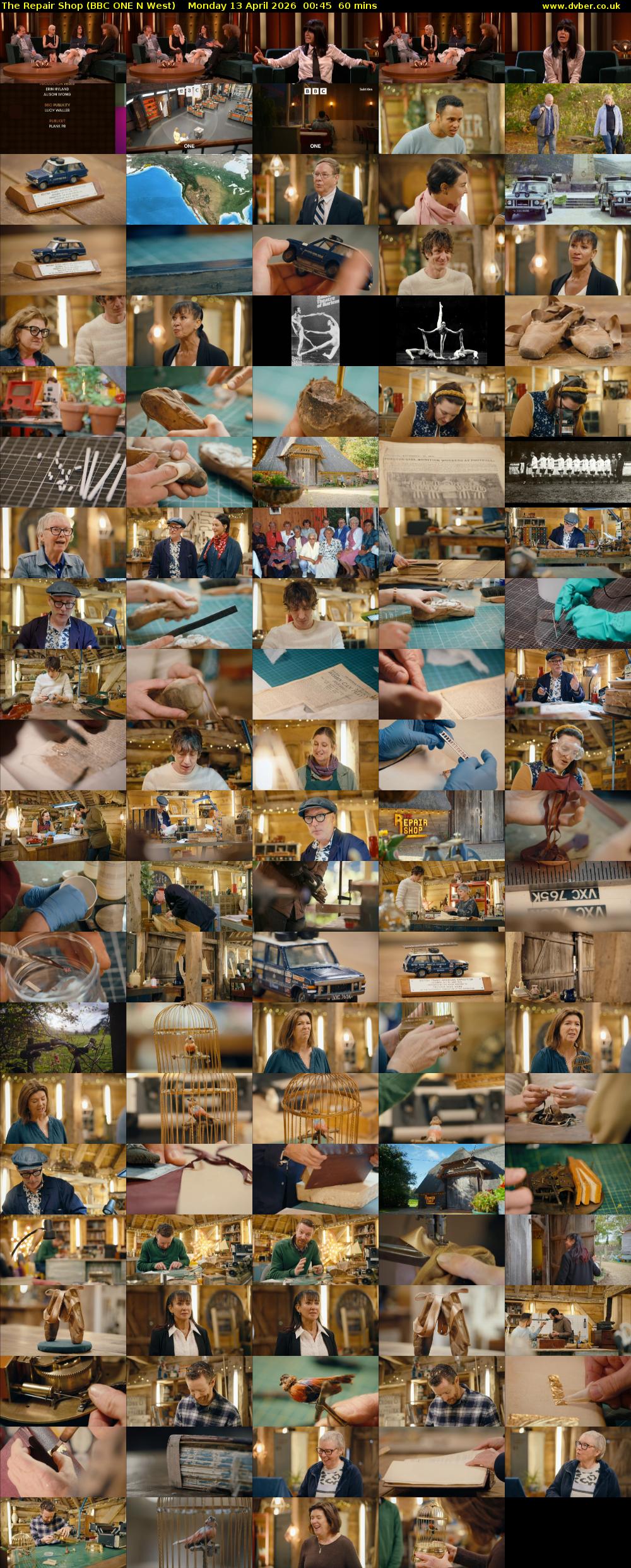 The Repair Shop (BBC ONE N West) Monday 13 April 2026 00:45 - 01:45