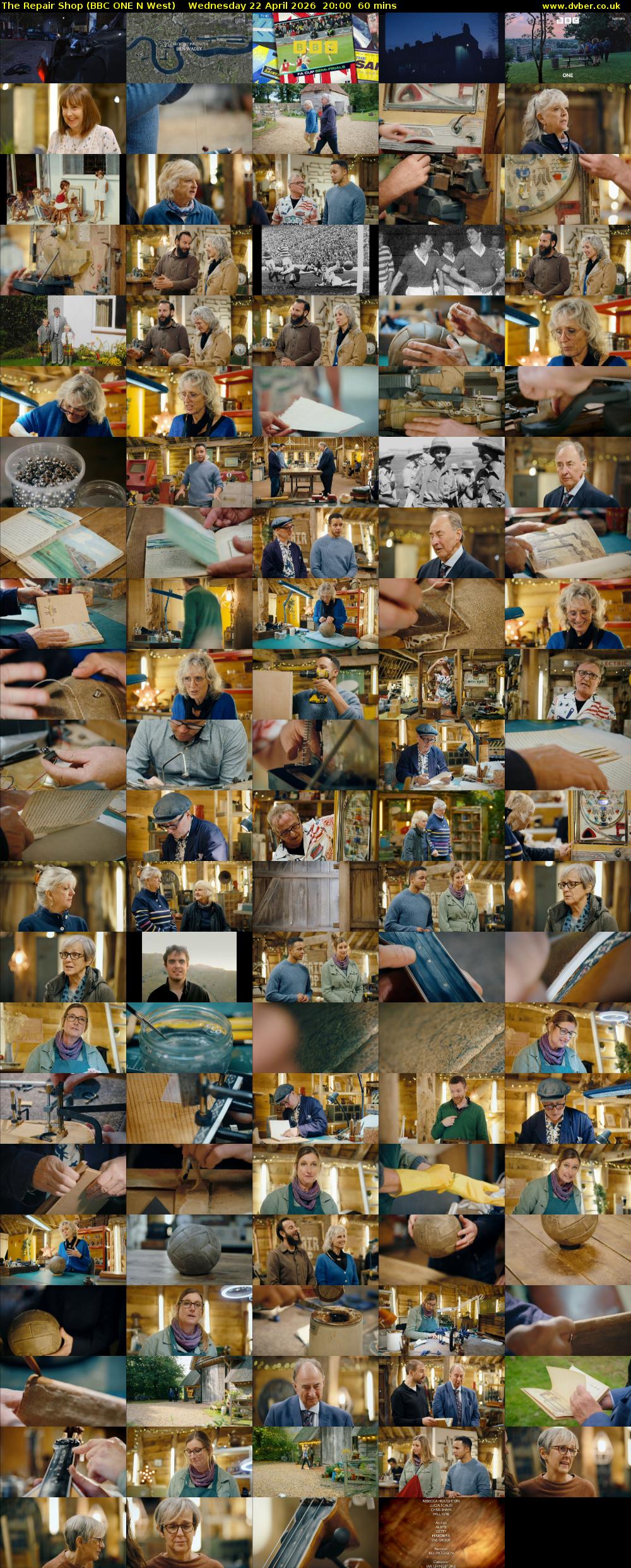 The Repair Shop (BBC ONE N West) Wednesday 22 April 2026 20:00 - 21:00