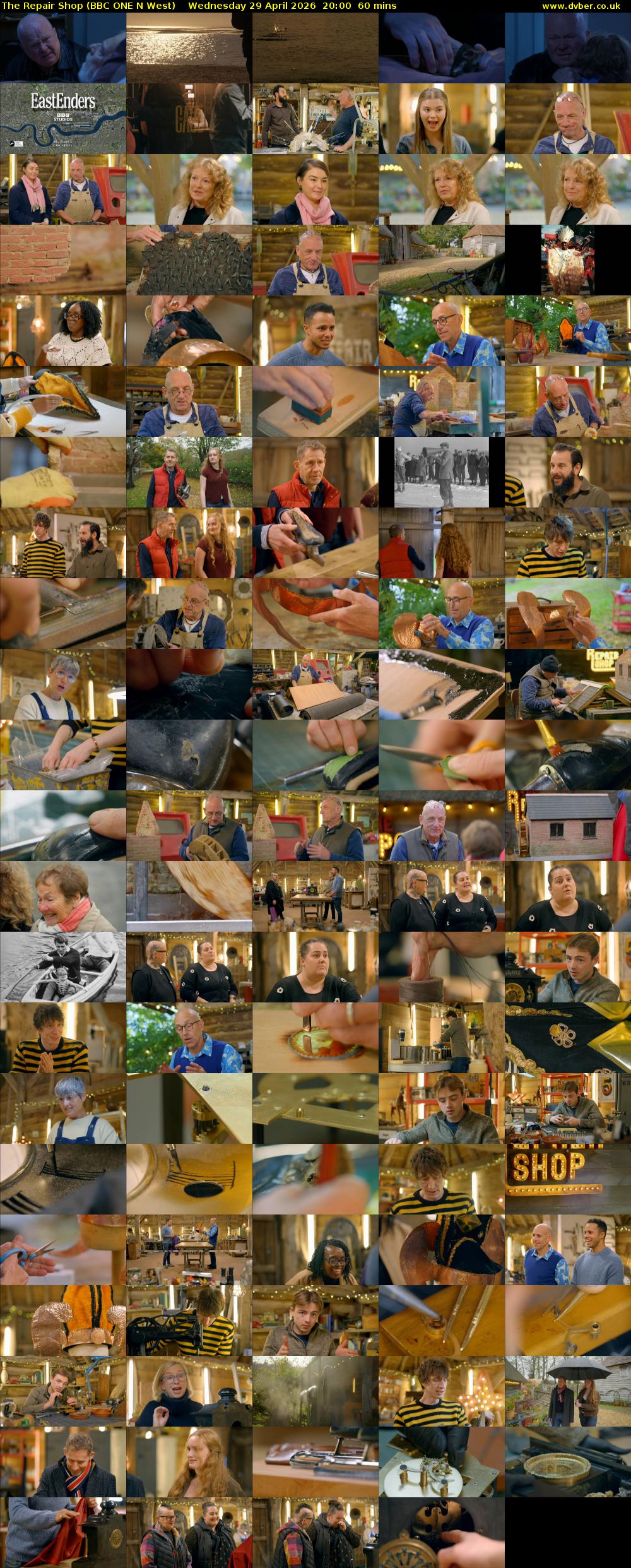 The Repair Shop (BBC ONE N West) Wednesday 29 April 2026 20:00 - 21:00