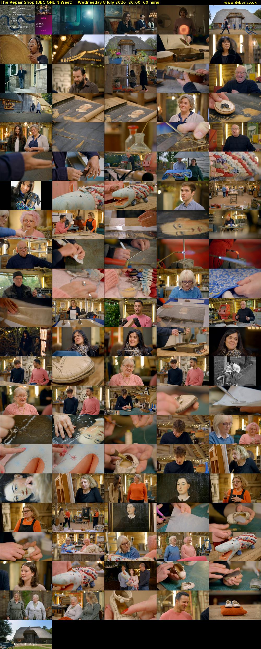The Repair Shop (BBC ONE N West) Wednesday 8 July 2026 20:00 - 21:00