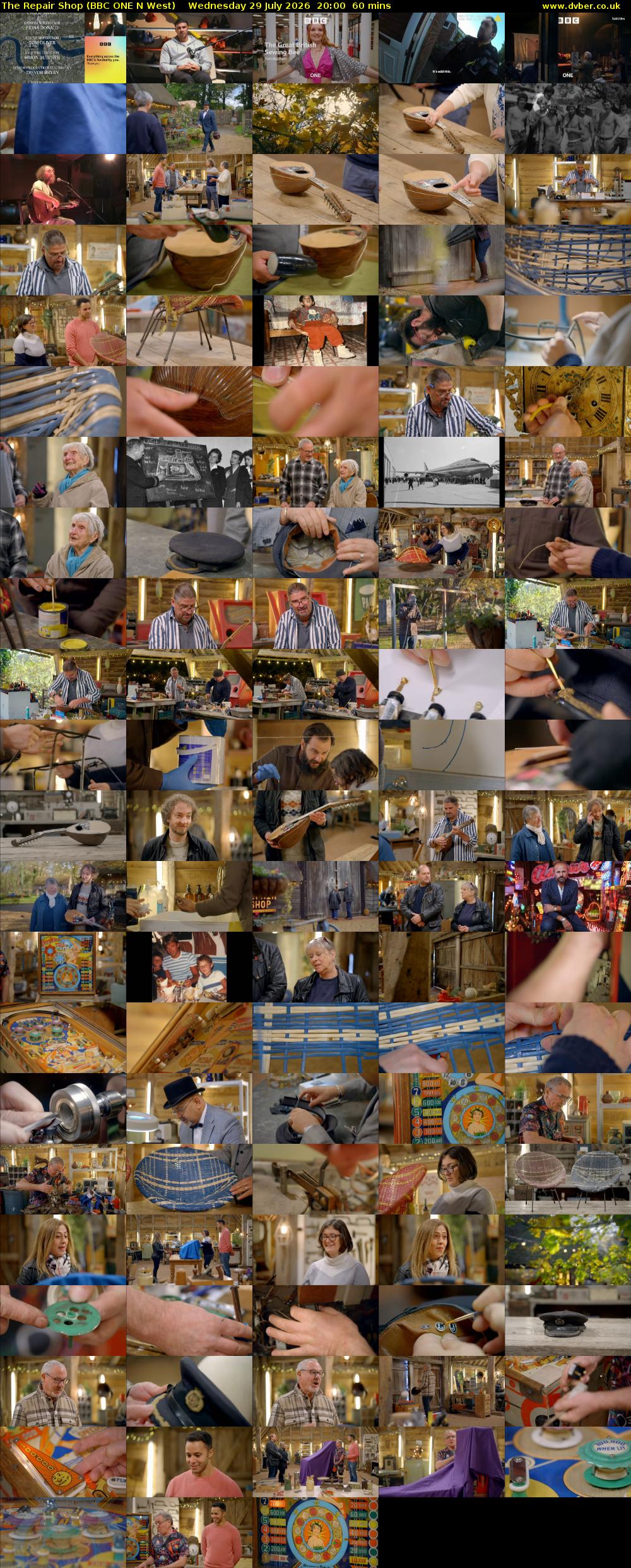 The Repair Shop (BBC ONE N West) Wednesday 29 July 2026 20:00 - 21:00