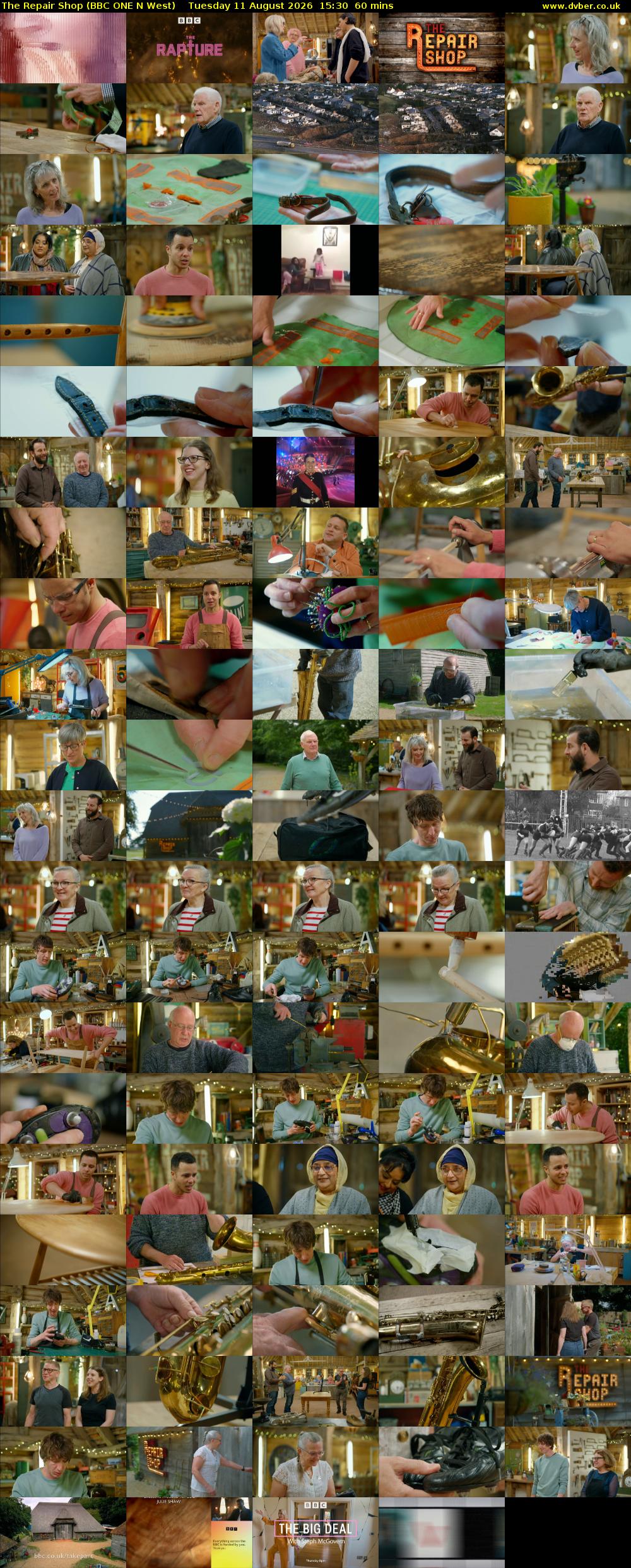 The Repair Shop (BBC ONE N West) Tuesday 11 August 2026 15:30 - 16:30