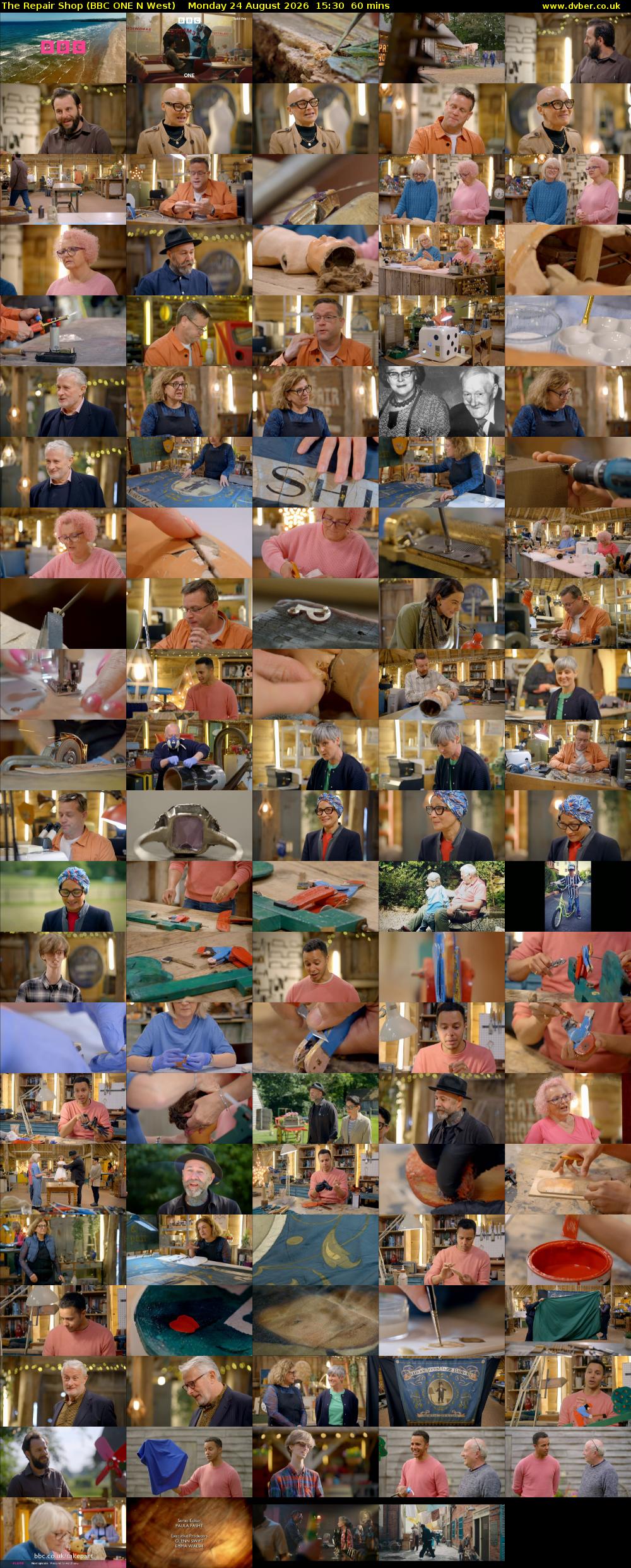 The Repair Shop (BBC ONE N West) Monday 24 August 2026 15:30 - 16:30