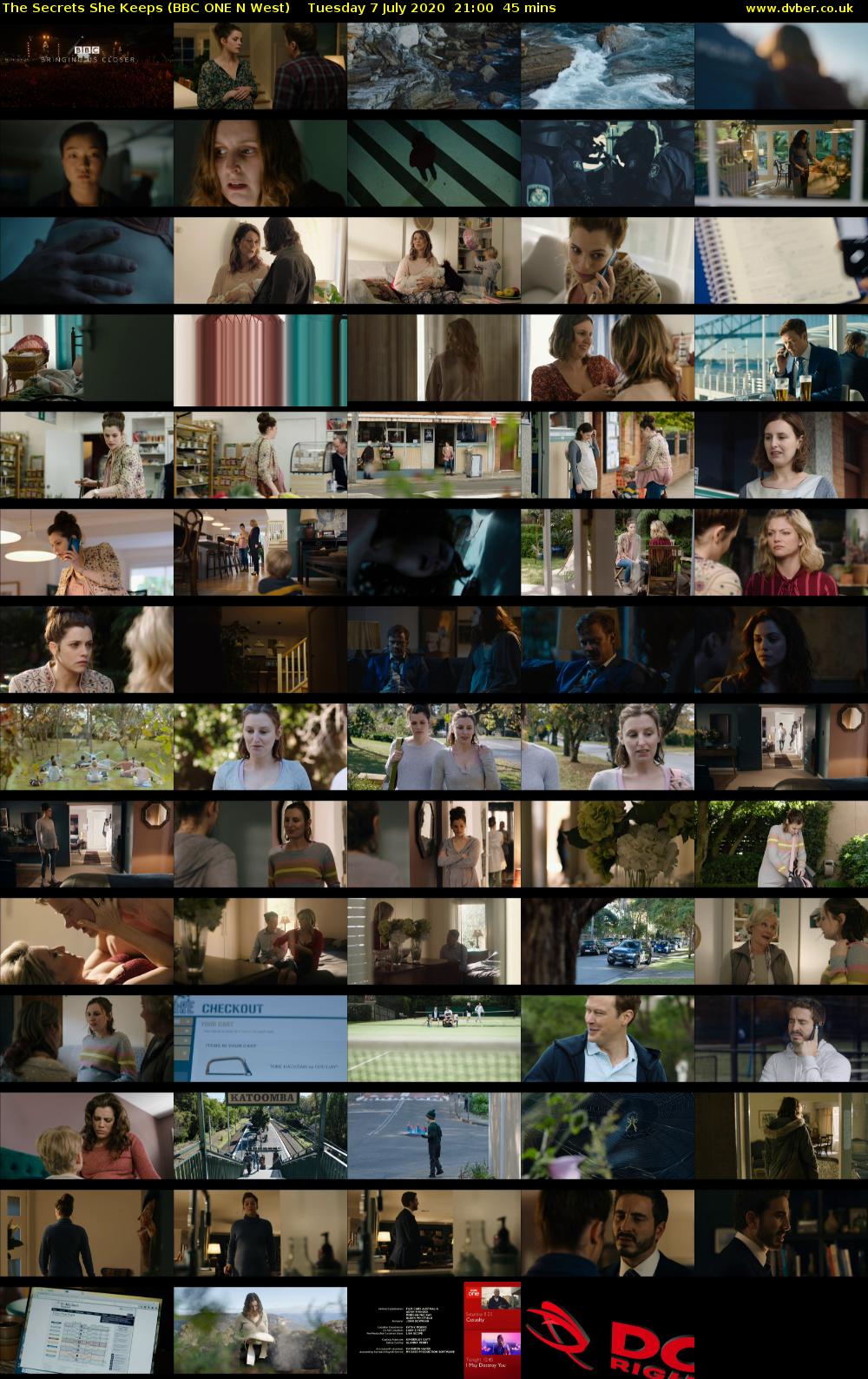 The Secrets She Keeps (BBC ONE N West) Tuesday 7 July 2020 21:00 - 21:45