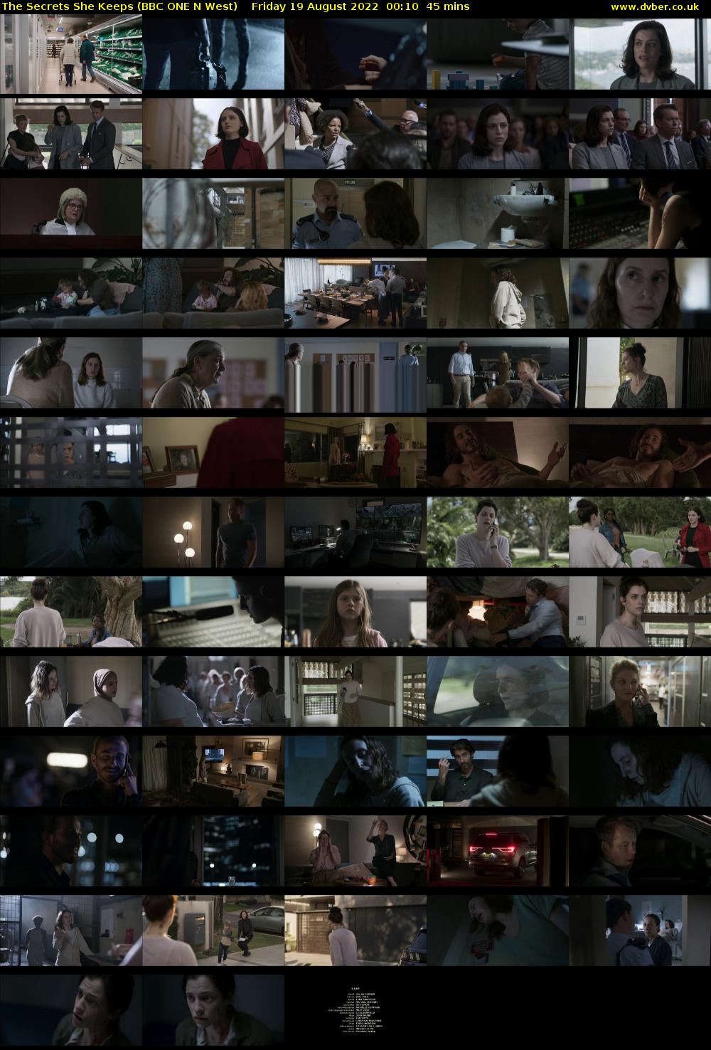 The Secrets She Keeps (BBC ONE N West) Friday 19 August 2022 00:10 - 00:55